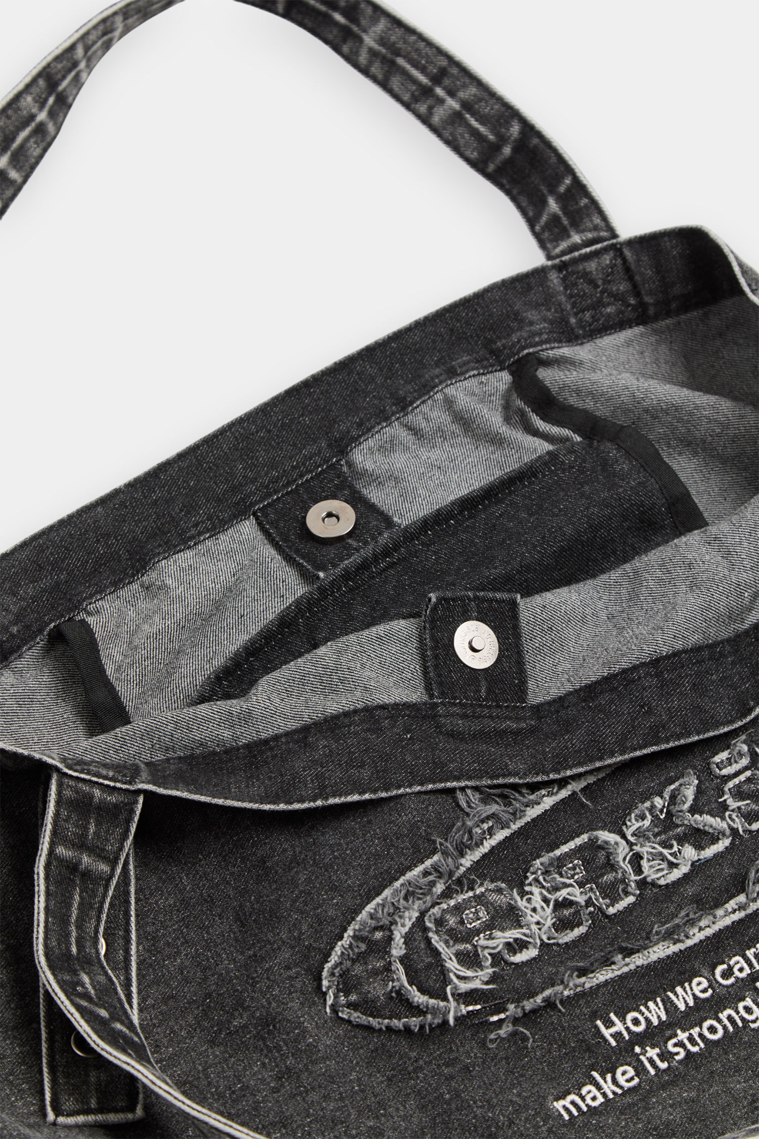 ARKis 電繡水洗牛仔托特包