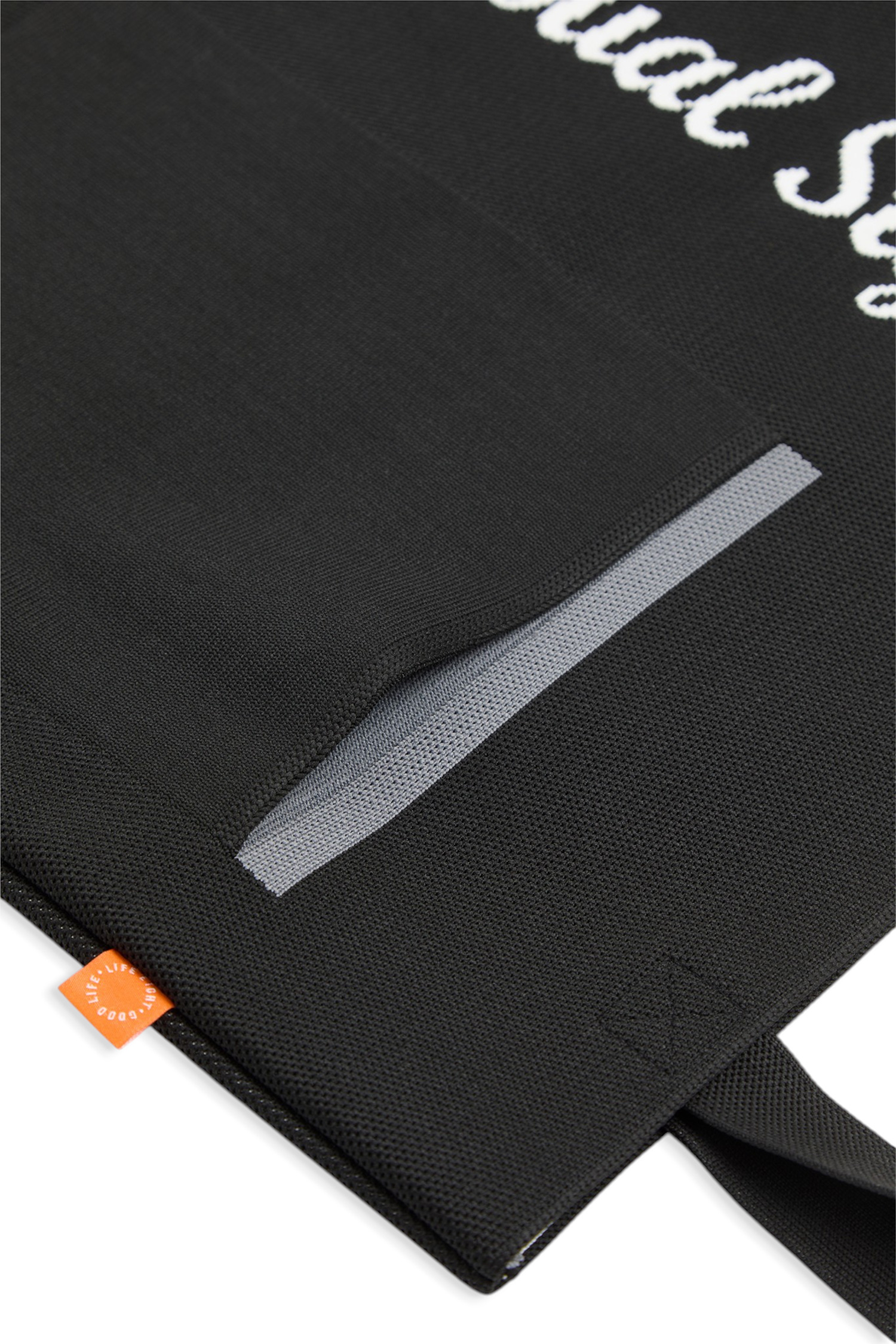 休閒風格 針織肩背提袋(附前口袋)