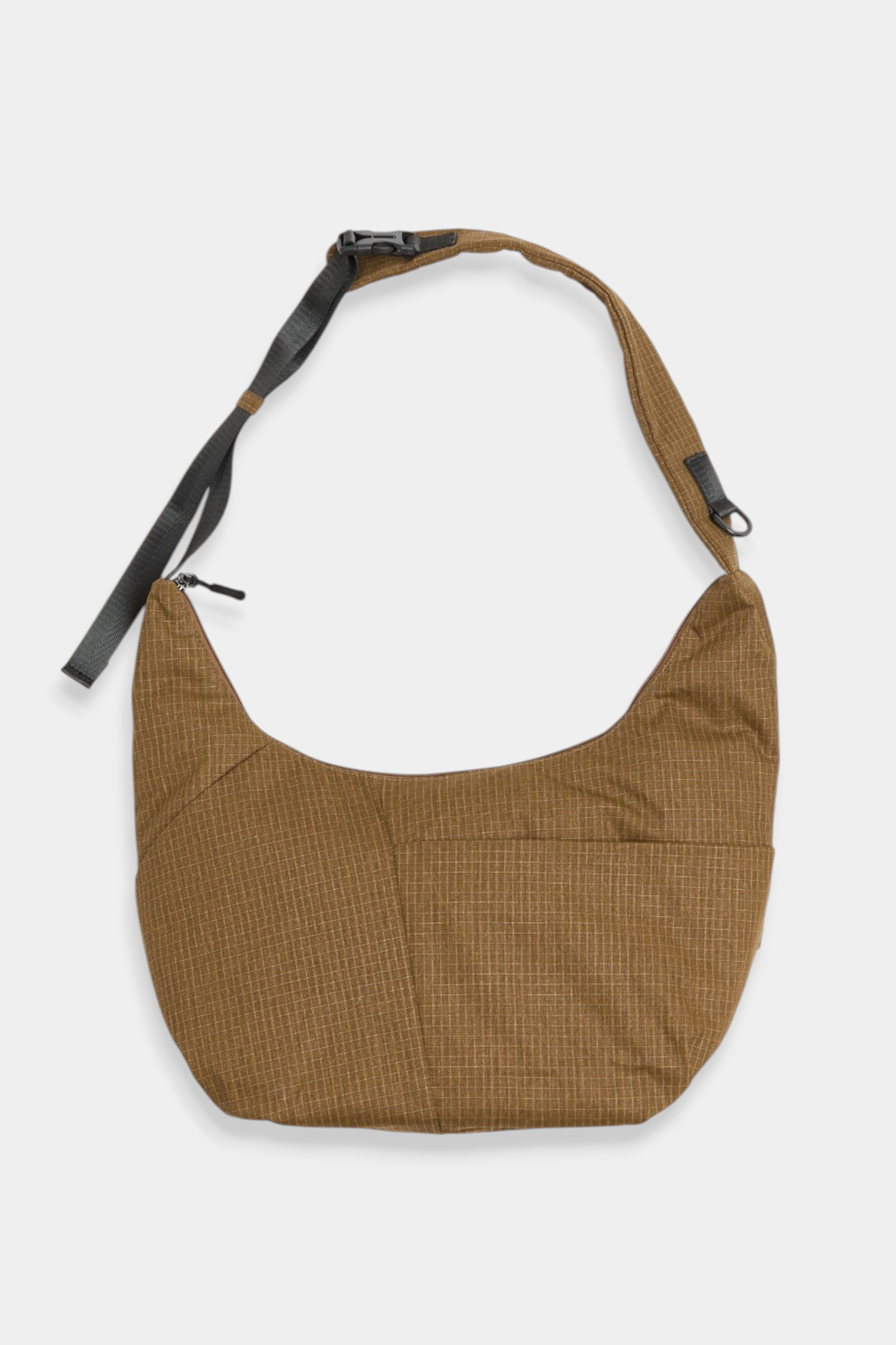 城市旅趣 大容量格紋肩背包