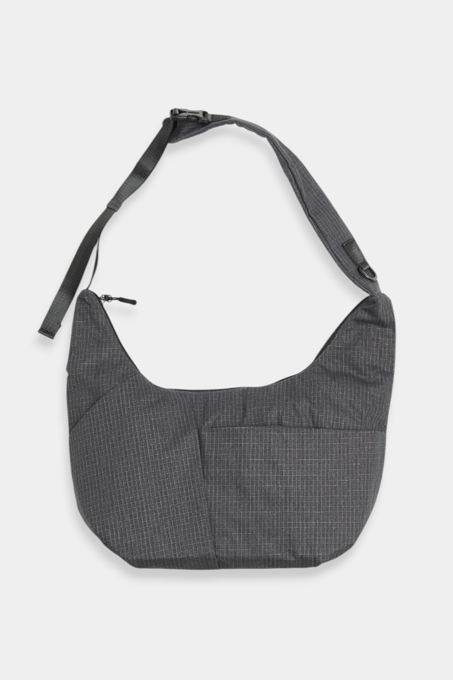 城市旅趣 大容量格紋肩背包