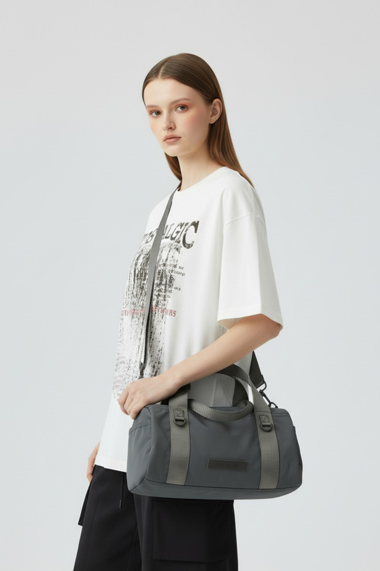 輕量尼龍 2WAY圓筒包