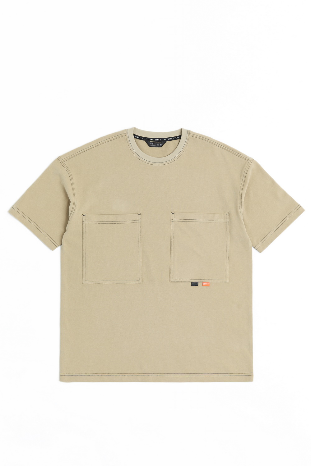 Life8 明線大口袋 短袖上衣