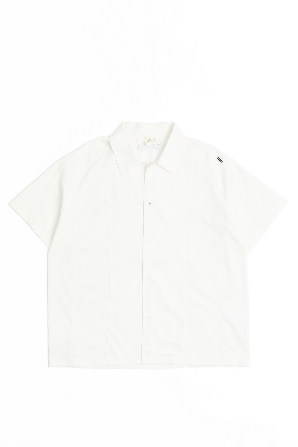 PREMIUM 拼接設計短袖襯衫