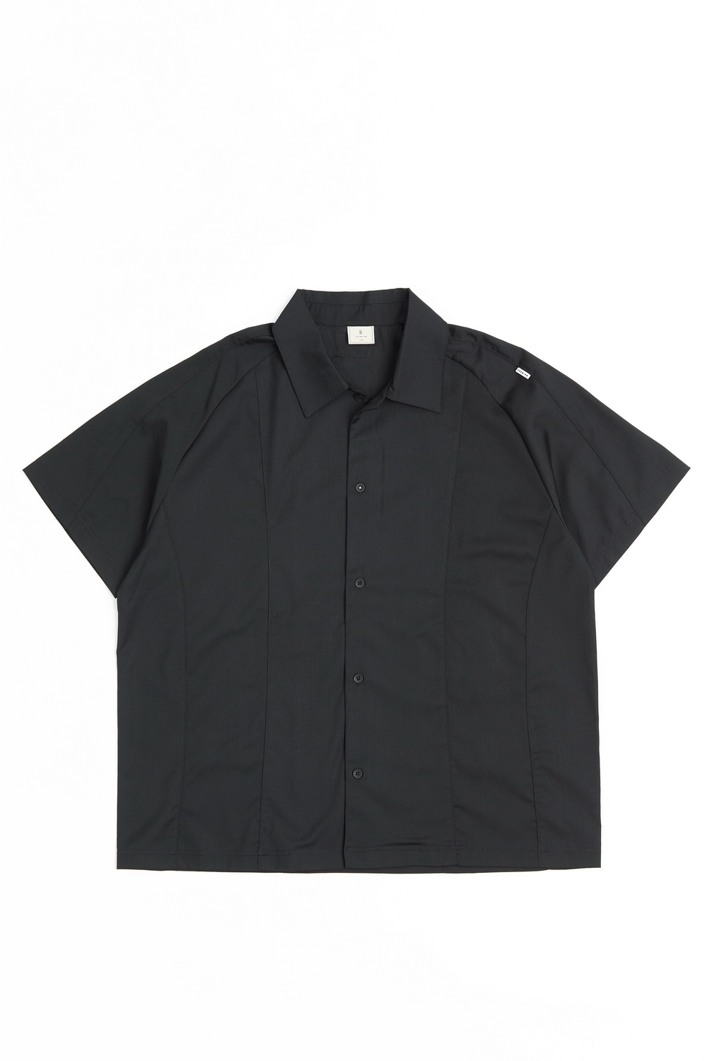 PREMIUM 拼接設計短袖襯衫