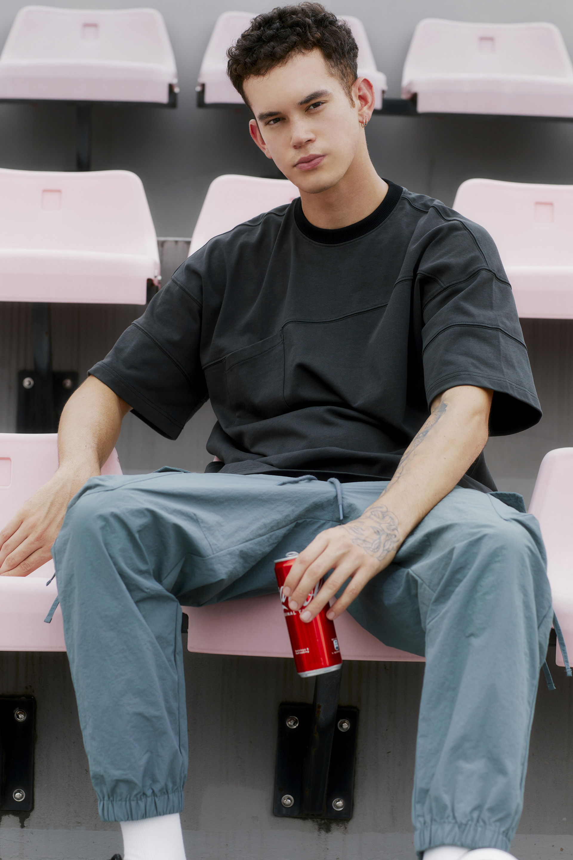 Life8 明線設計 拼接短袖上衣