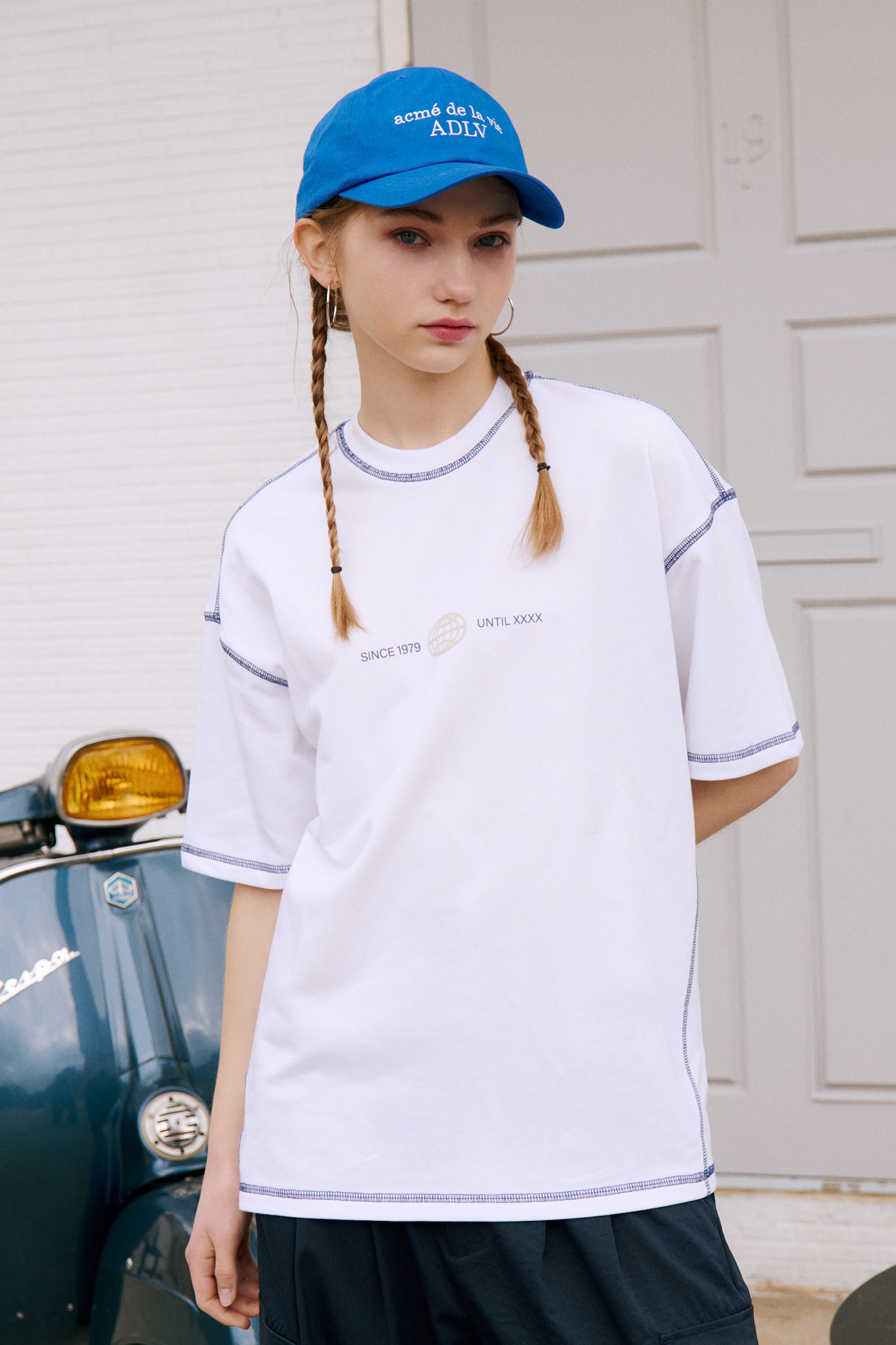 PREMIUM 漫步旅程 印花短袖上衣