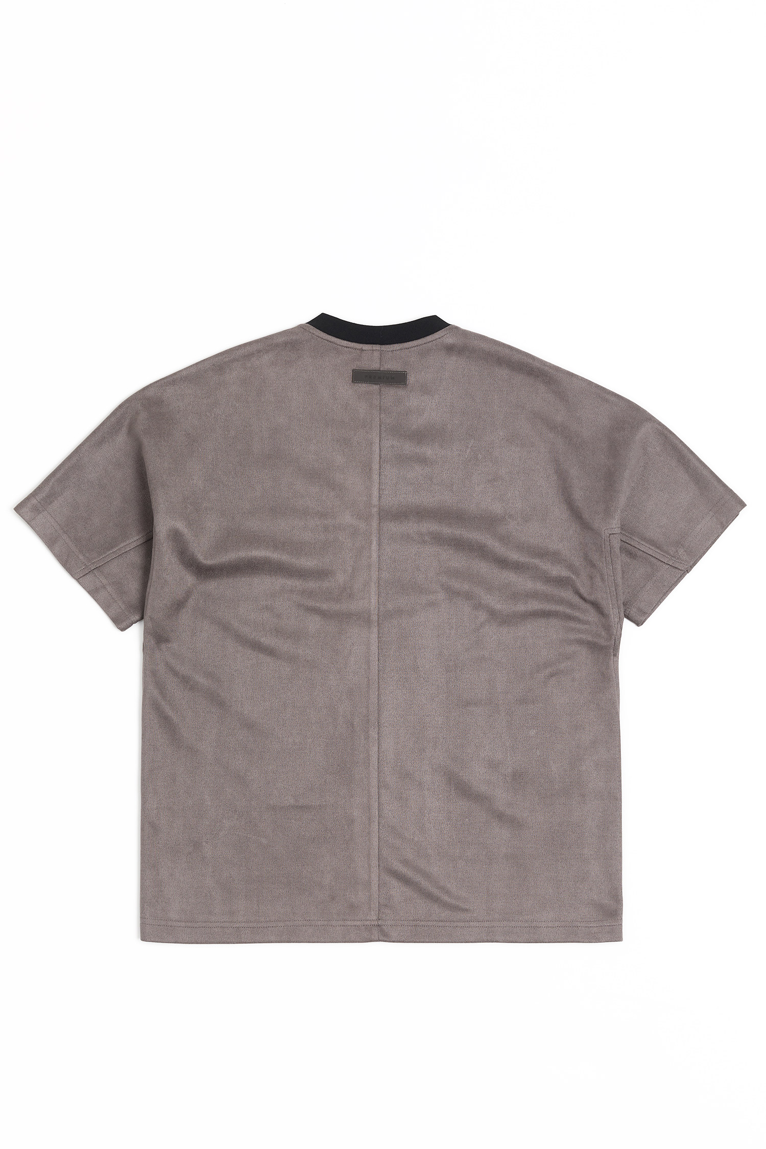 PREMIUM 麂皮文字短袖上衣