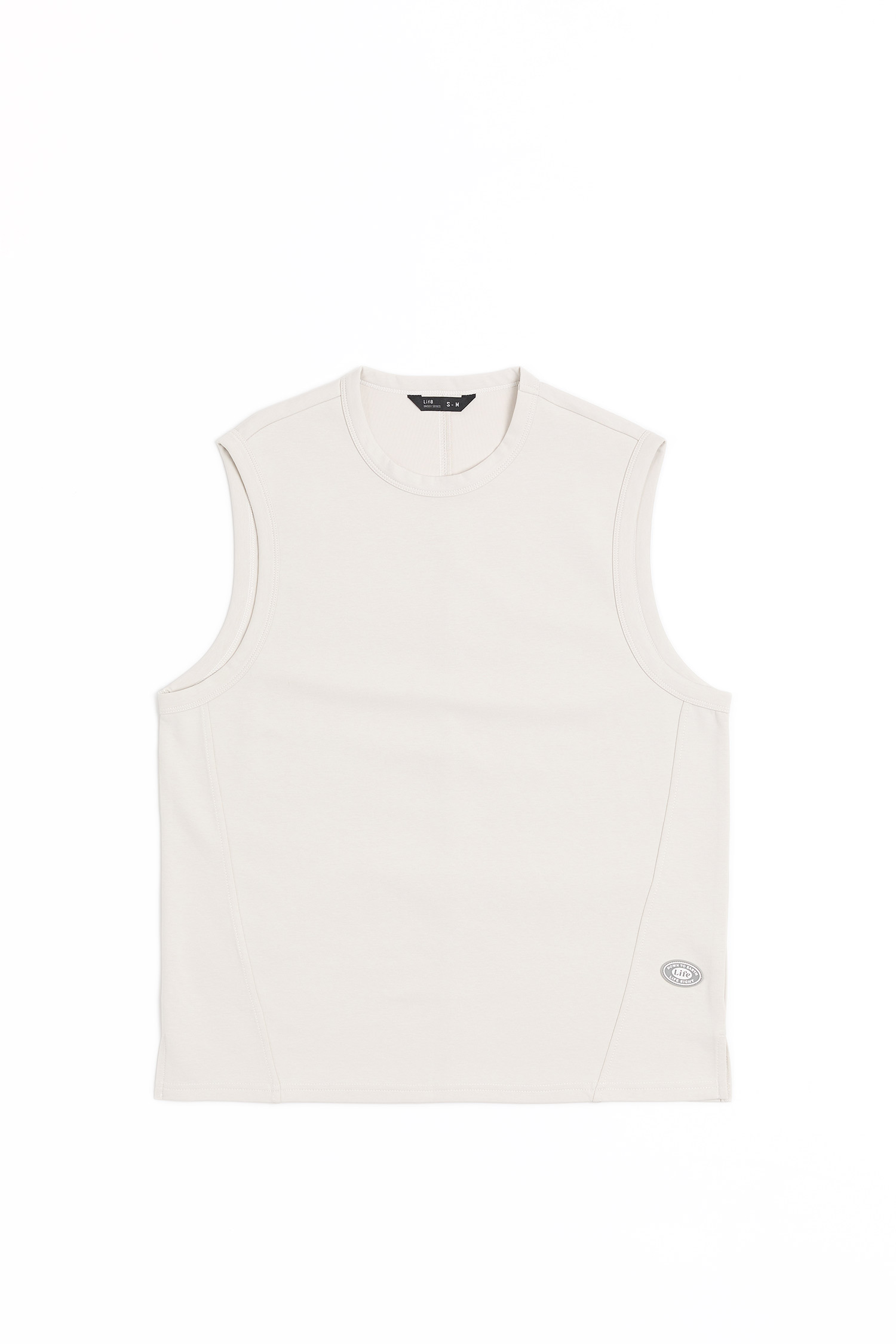 Life8 拼接線條 圓領背心