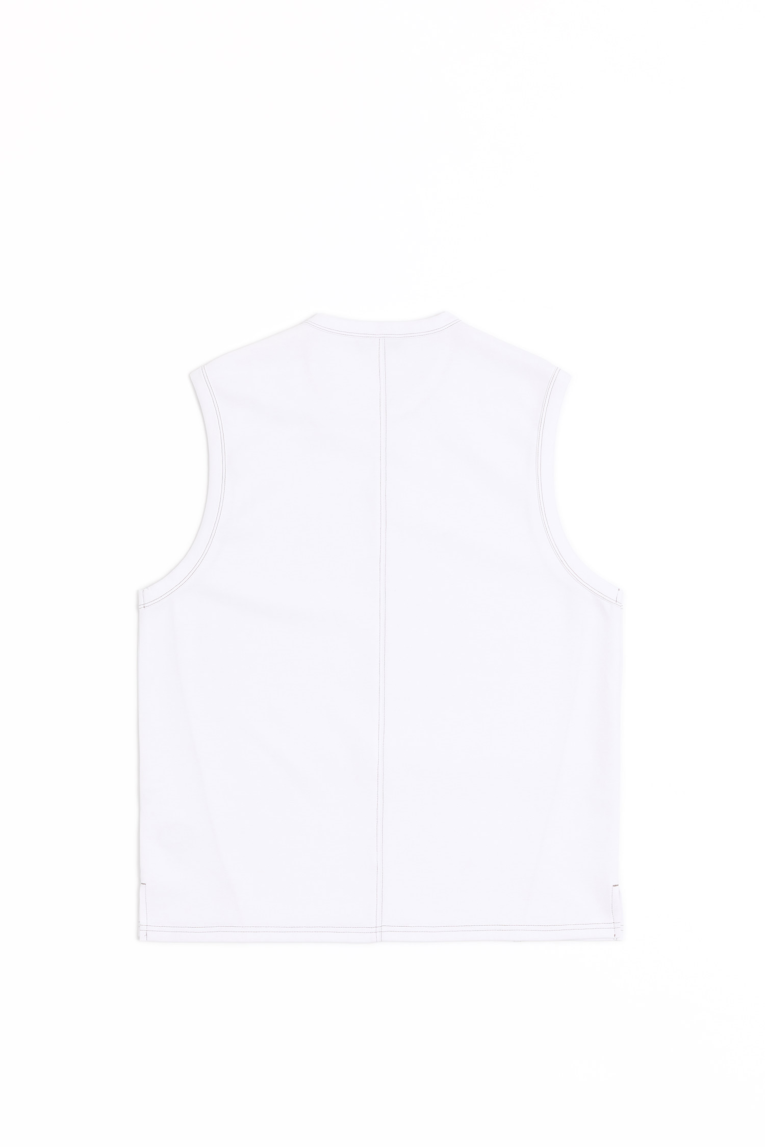 Life8 拼接線條 圓領背心