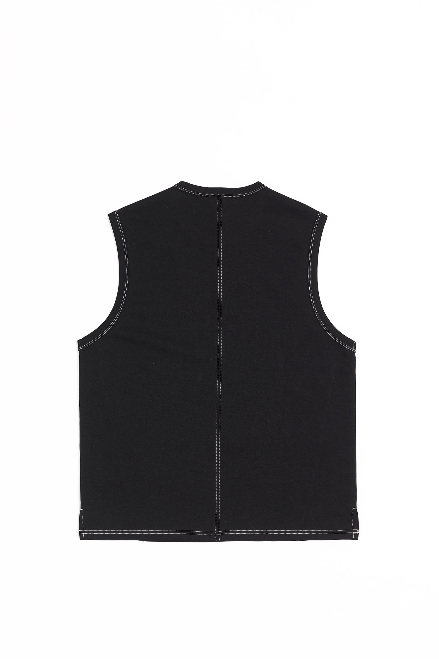 Life8 拼接線條 圓領背心