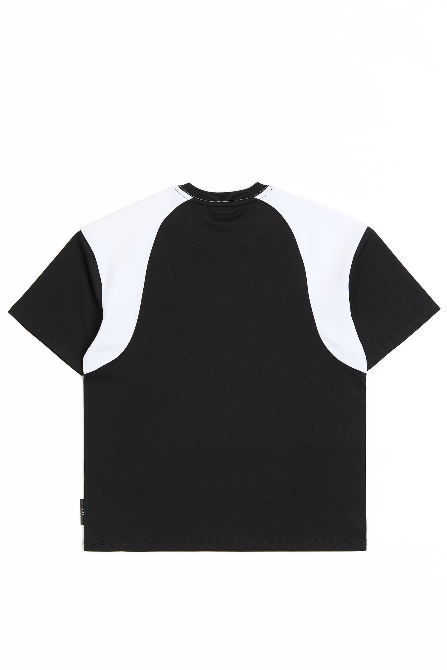 Life8 圓弧拼接 短袖上衣