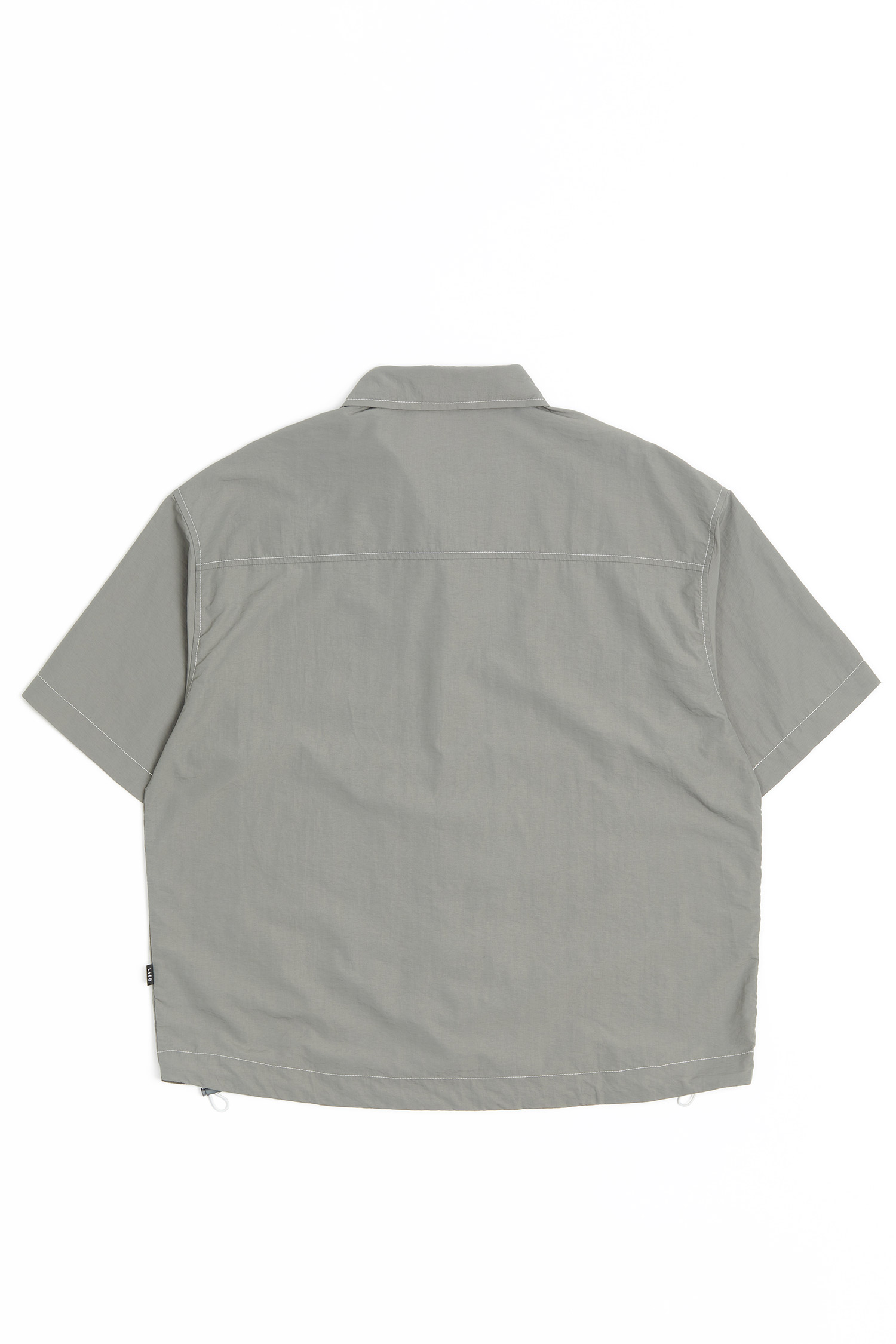 Life8 韓系可束下襬 短袖襯衫