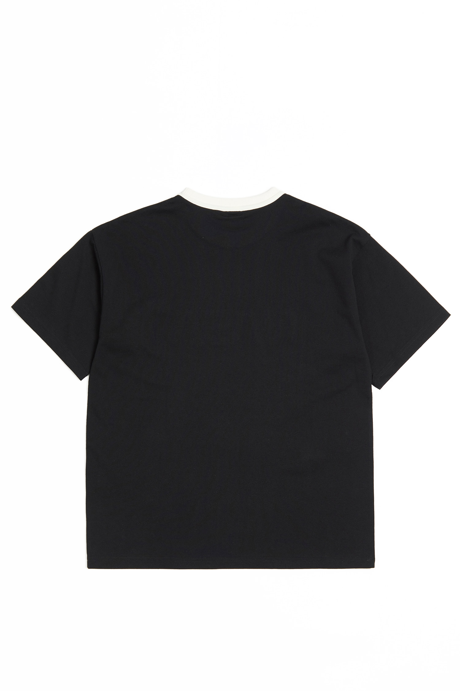 太空系列 撞色領文字短袖上衣