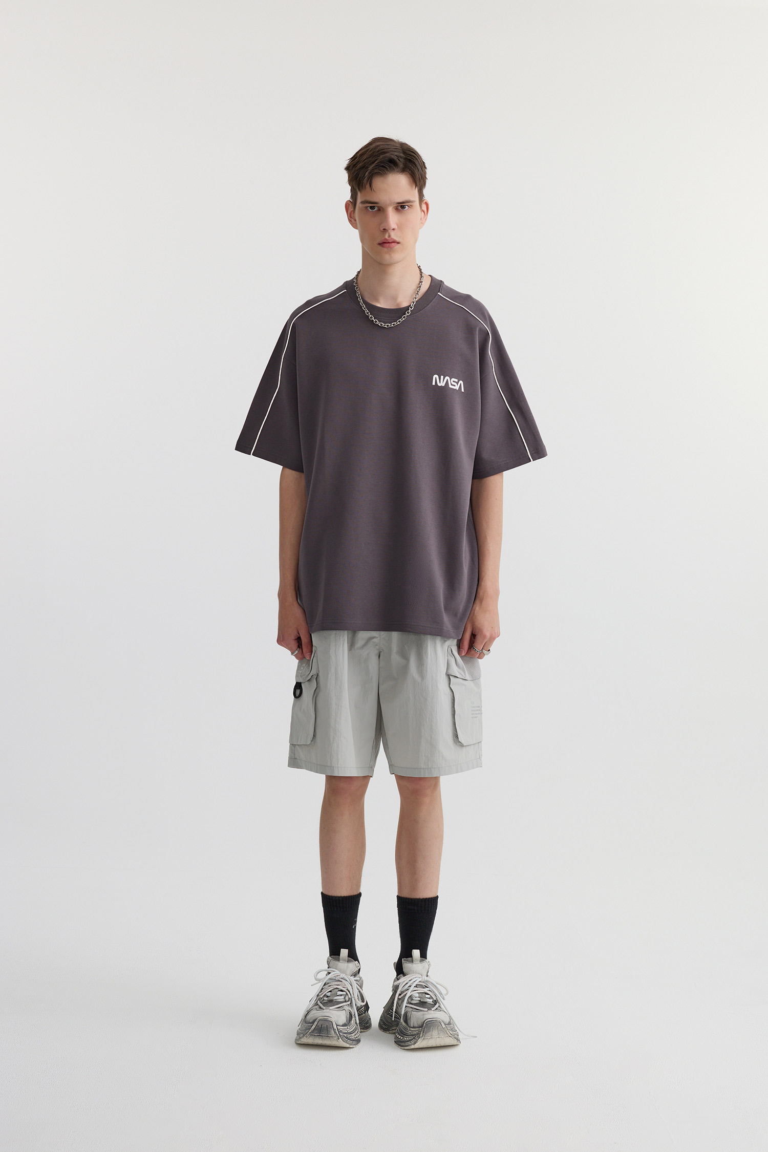 太空系列 極光映像短袖上衣