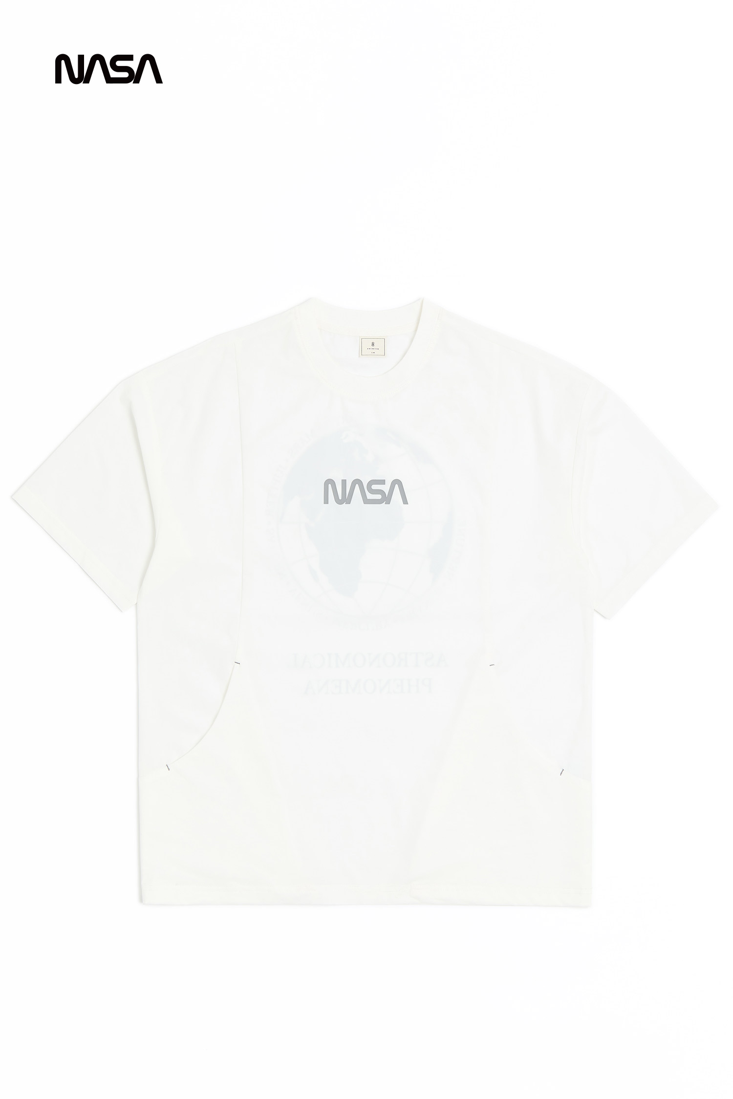 太空系列 地球印花口袋短袖上衣