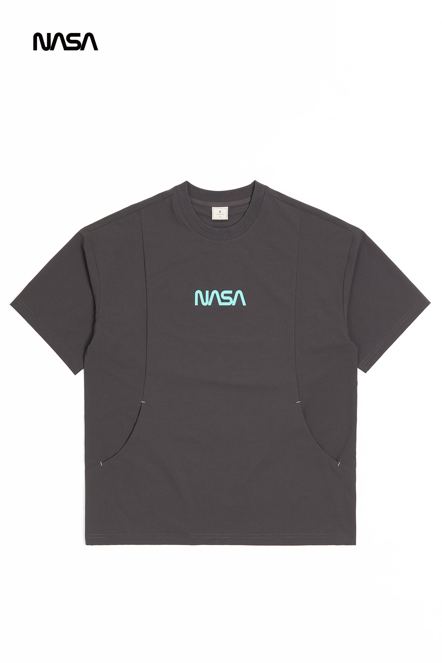 太空系列 地球印花口袋短袖上衣