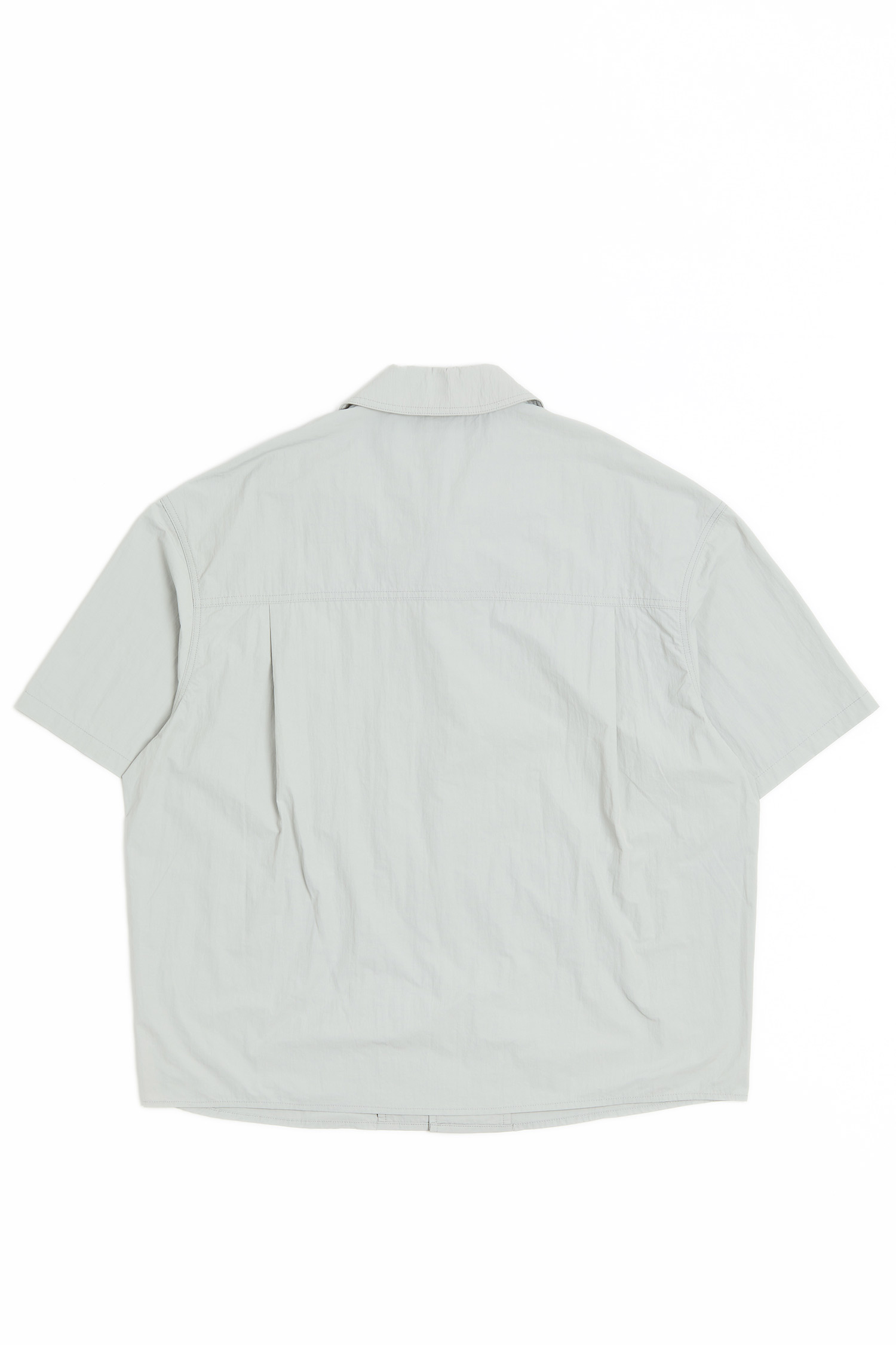 太空系列 剪接設計短袖襯衫