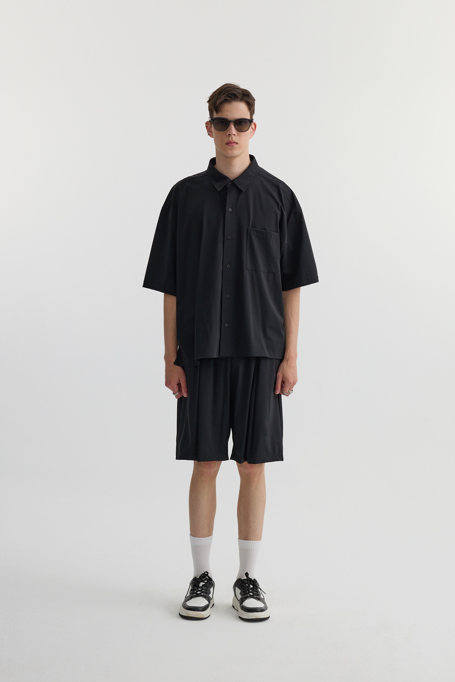 Life8 基礎口袋 冰感短袖襯衫