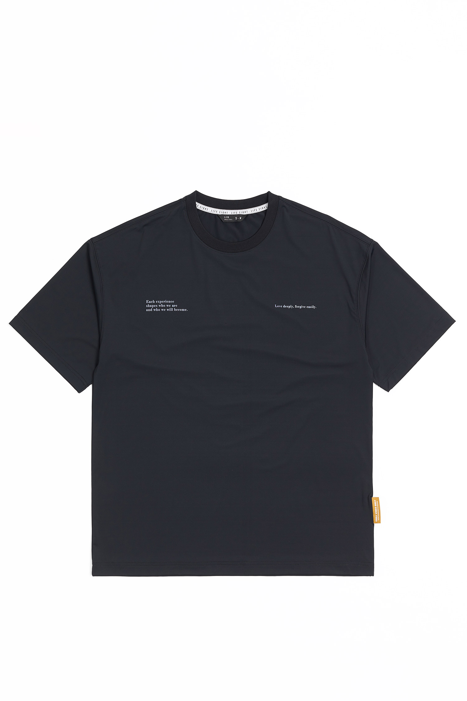 Life8 冰肌涼感 勵志語短袖上衣