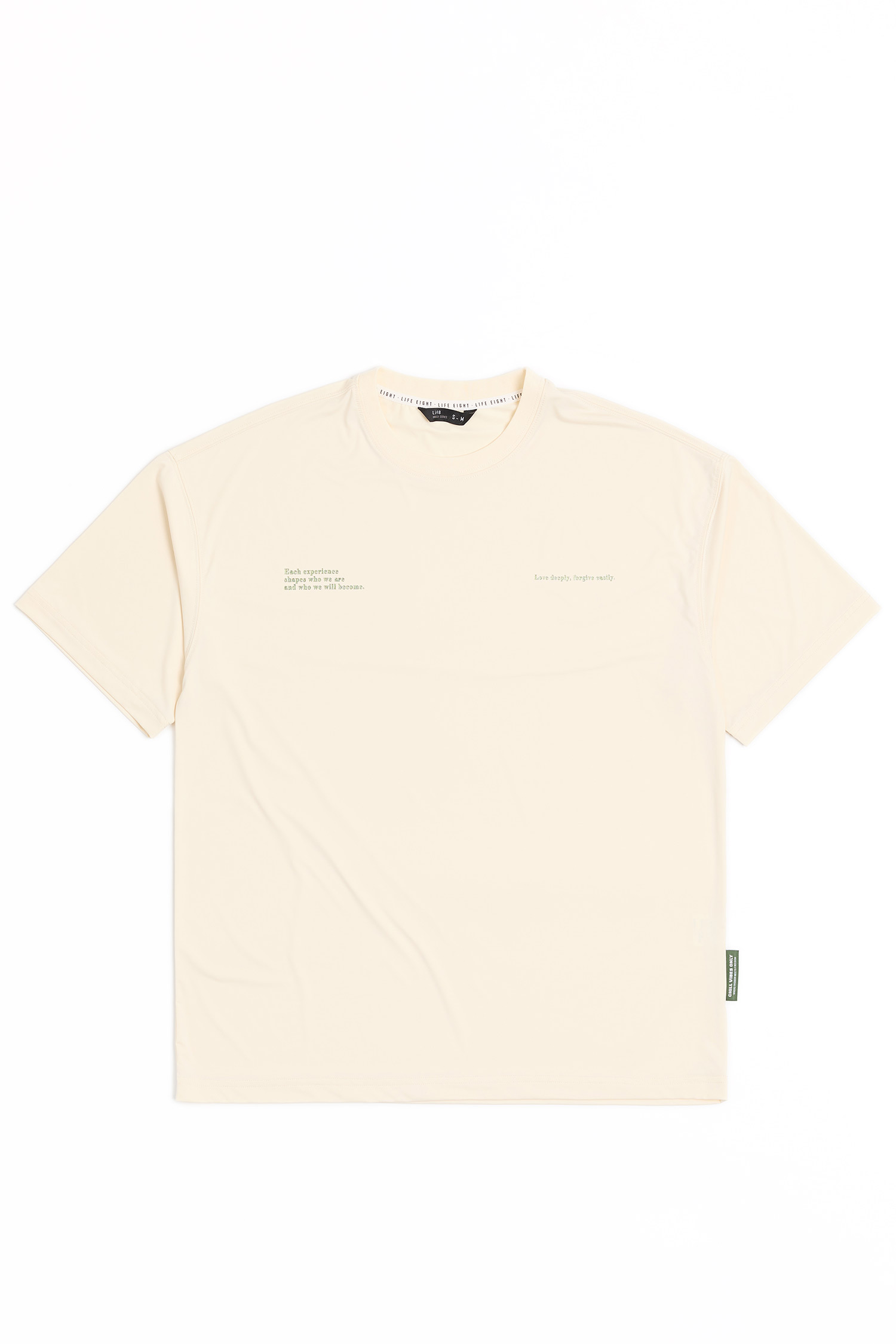 Life8 冰肌涼感 勵志語短袖上衣