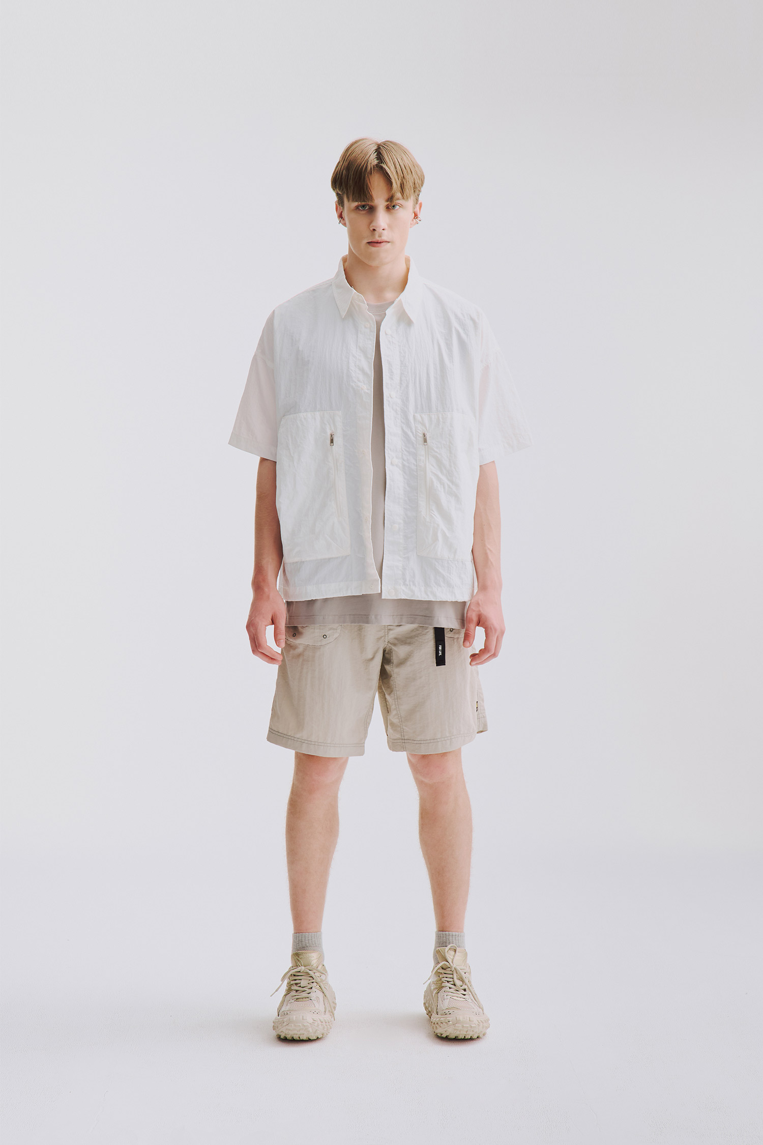 大口袋輕量 短袖襯衫