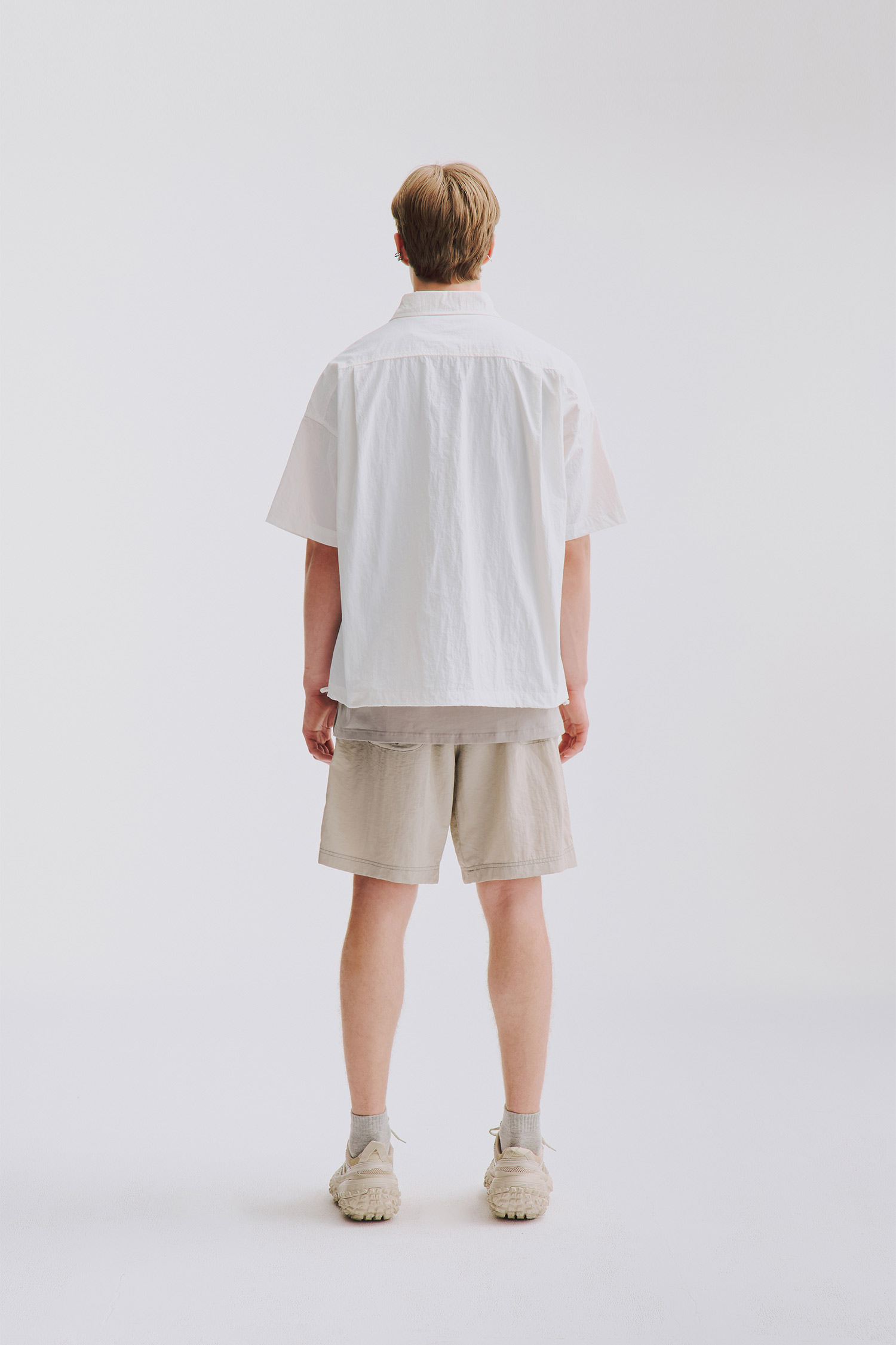 大口袋輕量 短袖襯衫