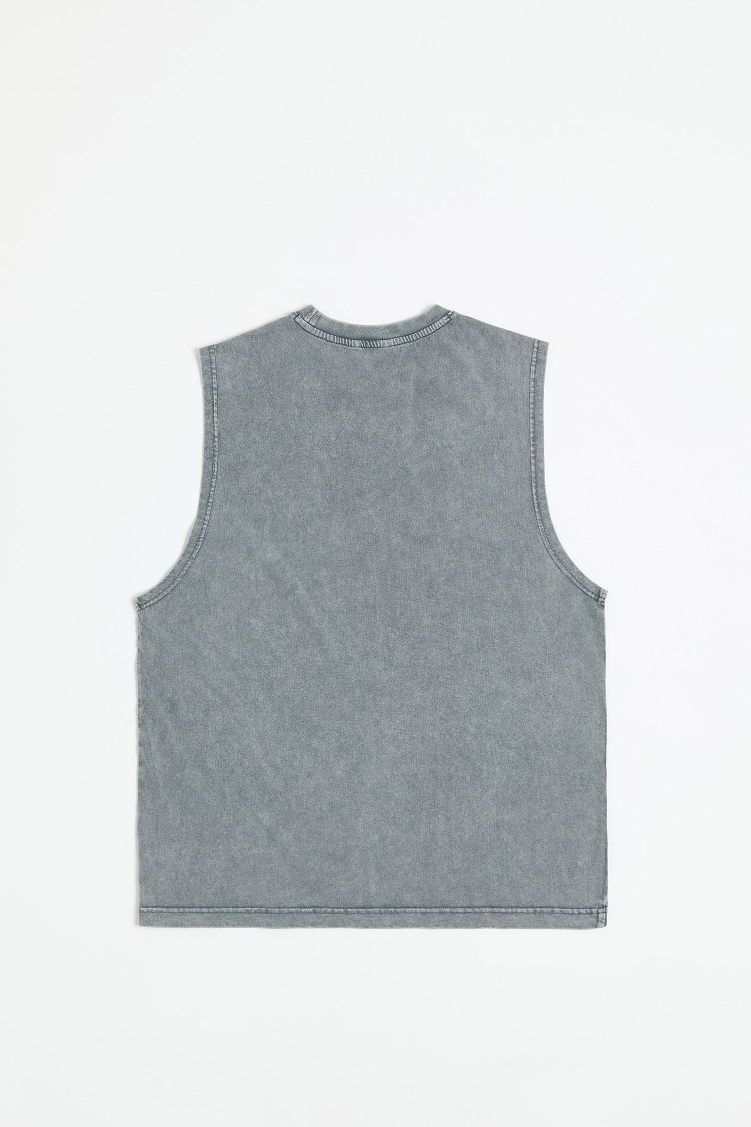 韓系簡約 水洗圓領背心