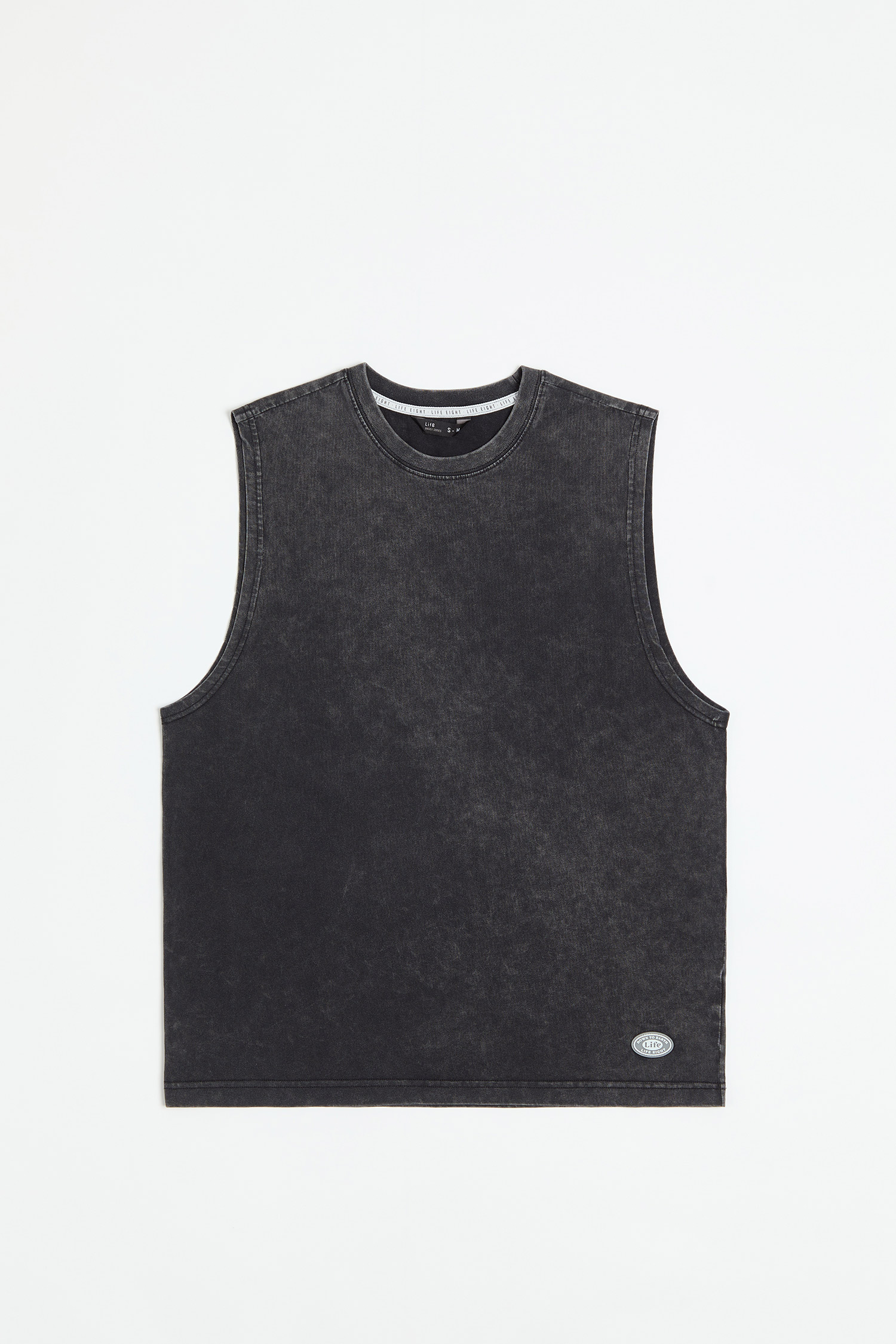 韓系簡約 水洗圓領背心