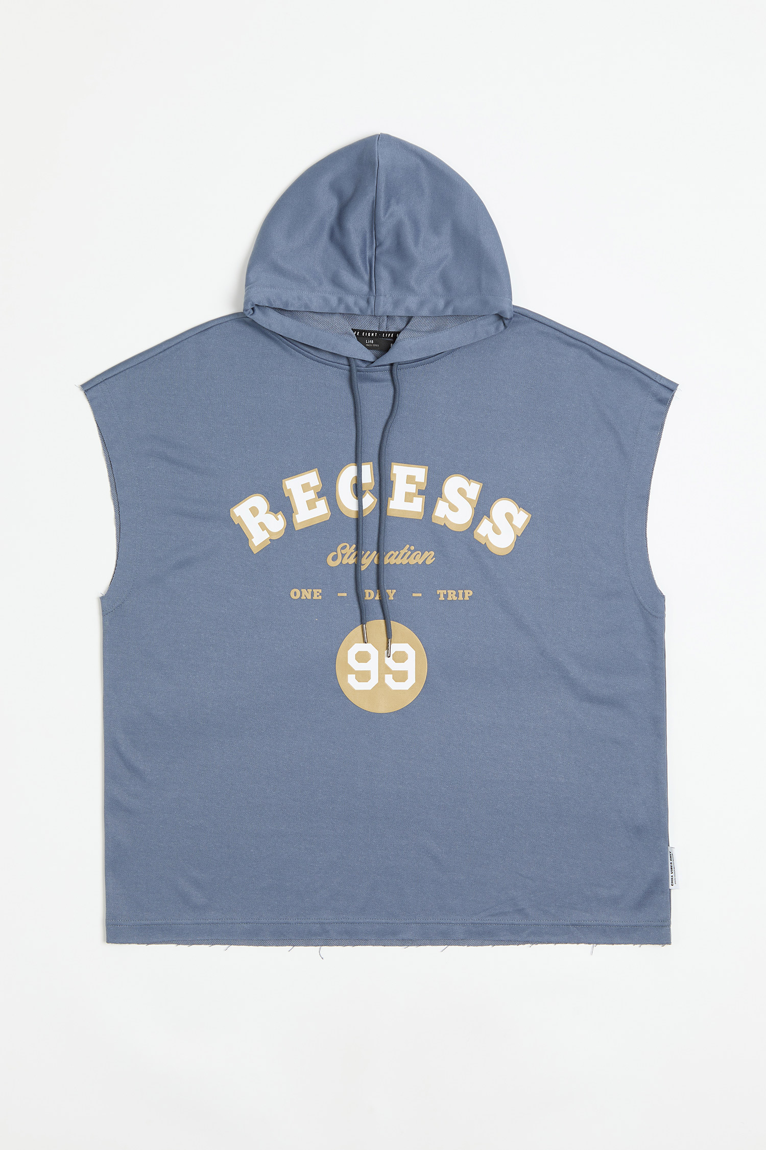 美式 棉柔 連帽短袖背心