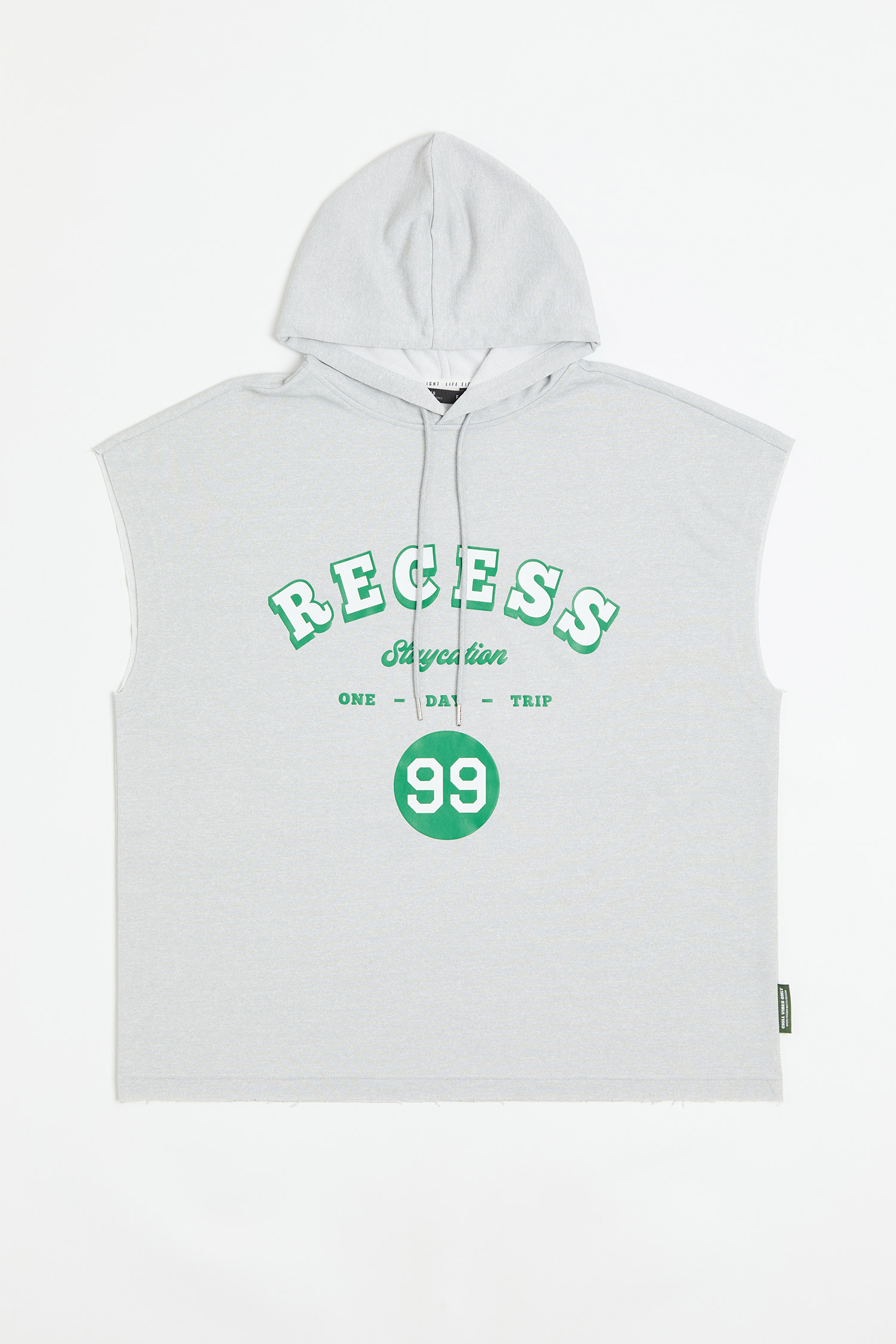 美式 棉柔 連帽短袖背心