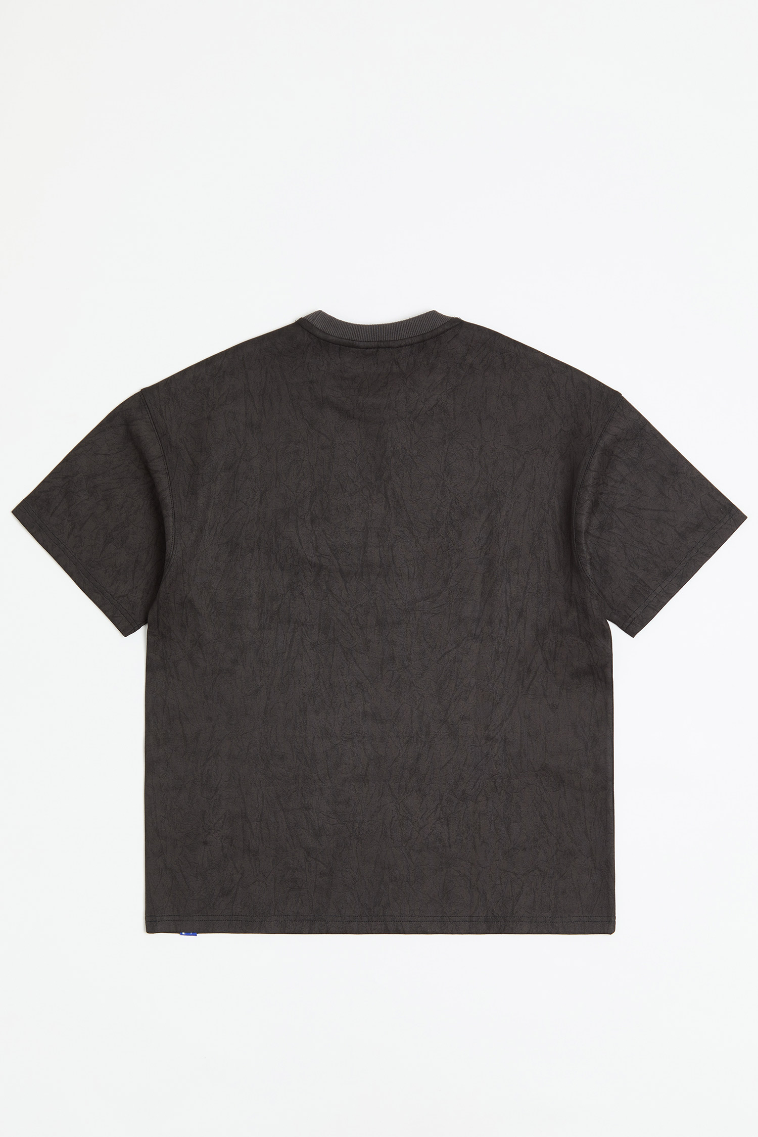 水洗感麂皮 印花 短袖上衣