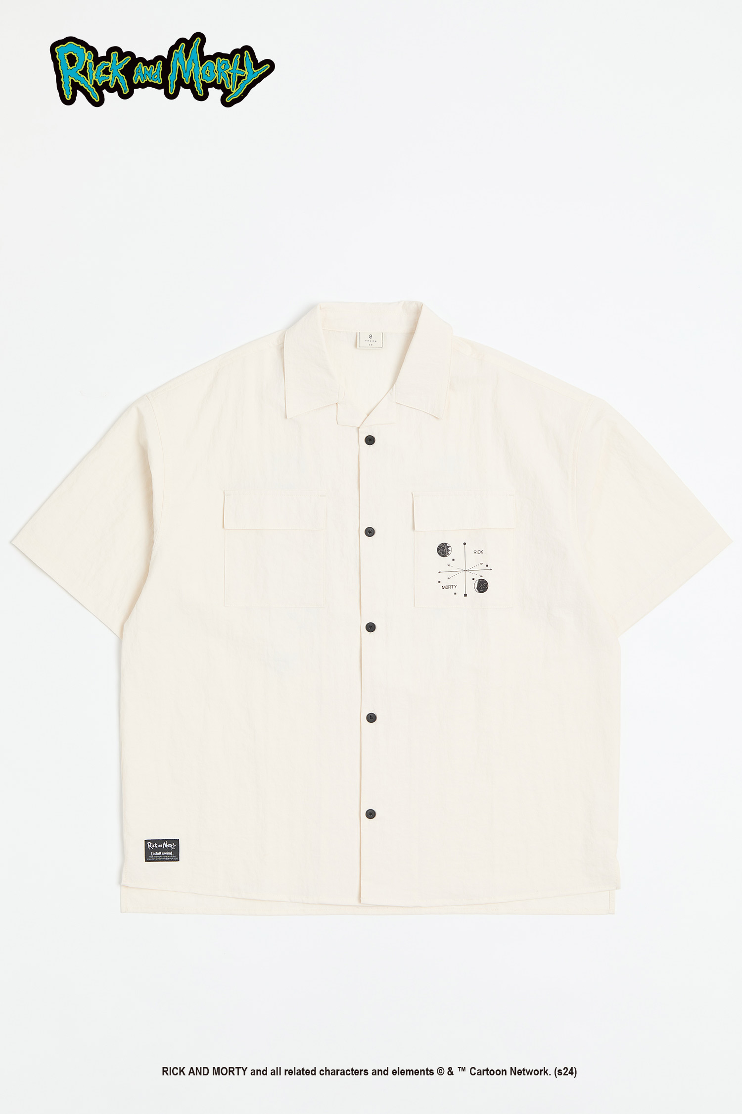 Rick and Morty 時空旅行 古巴領短袖襯衫
