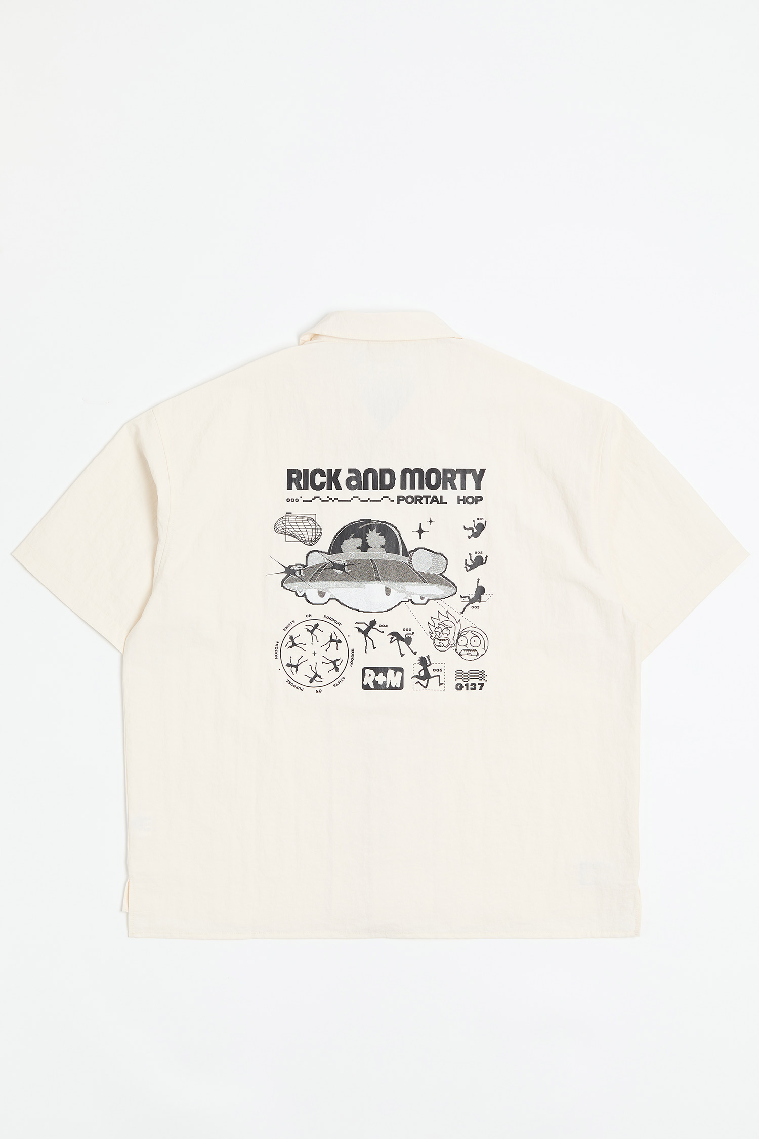 Rick and Morty 時空旅行 古巴領短袖襯衫