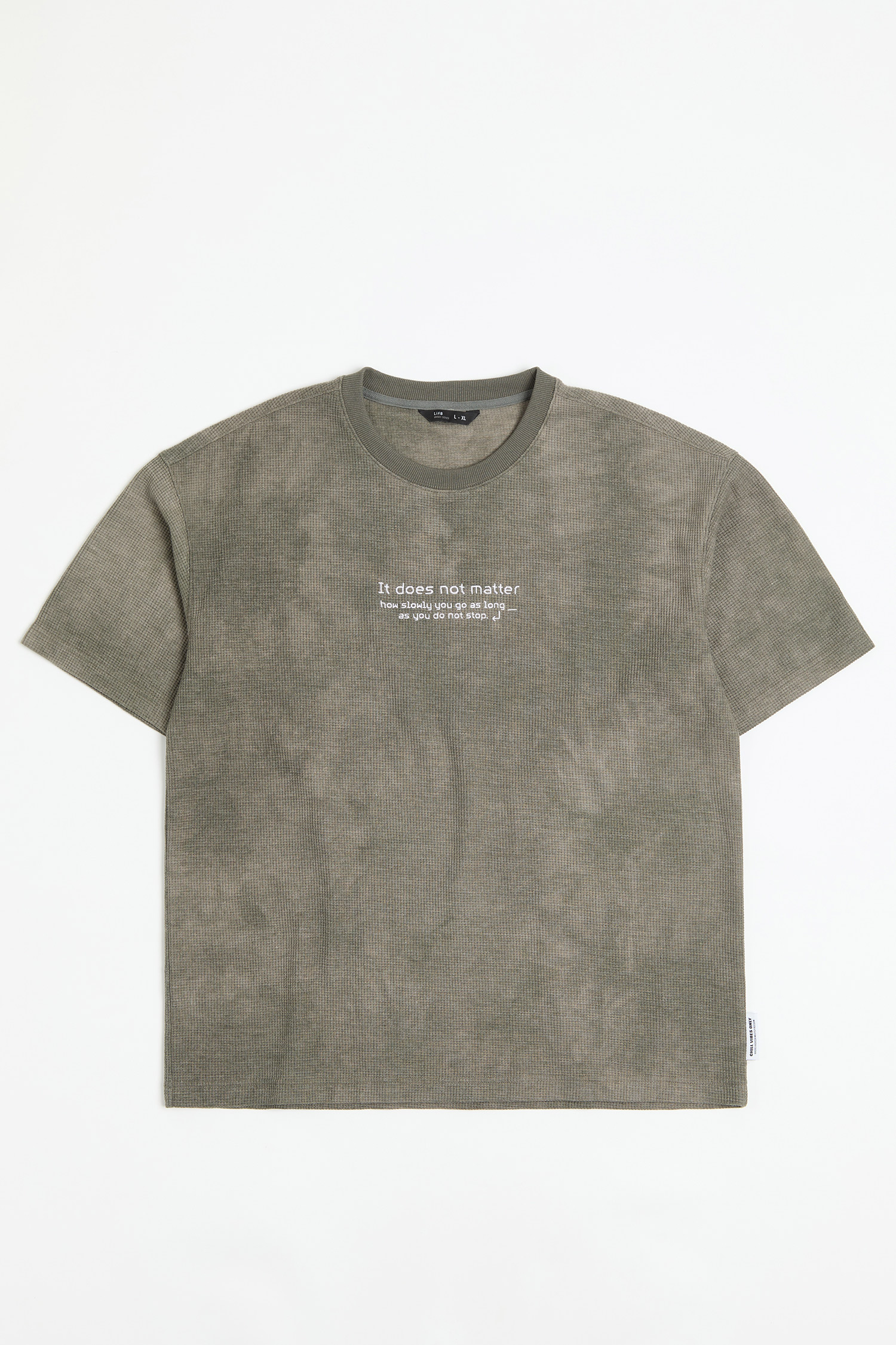 持續向前 刺繡扎染短袖上衣