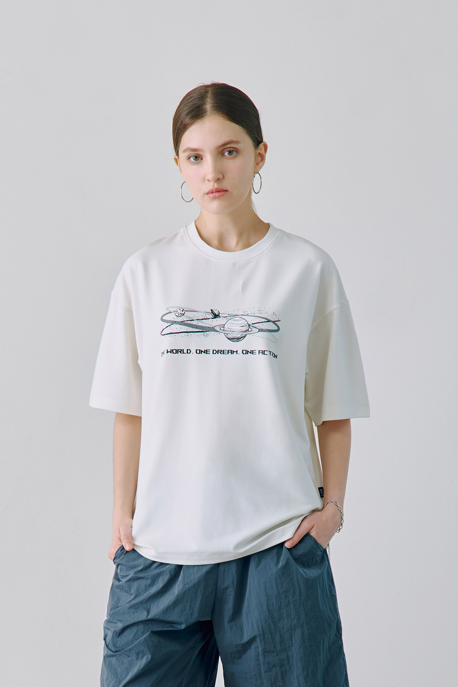 綠能未來 牛仔感短袖上衣