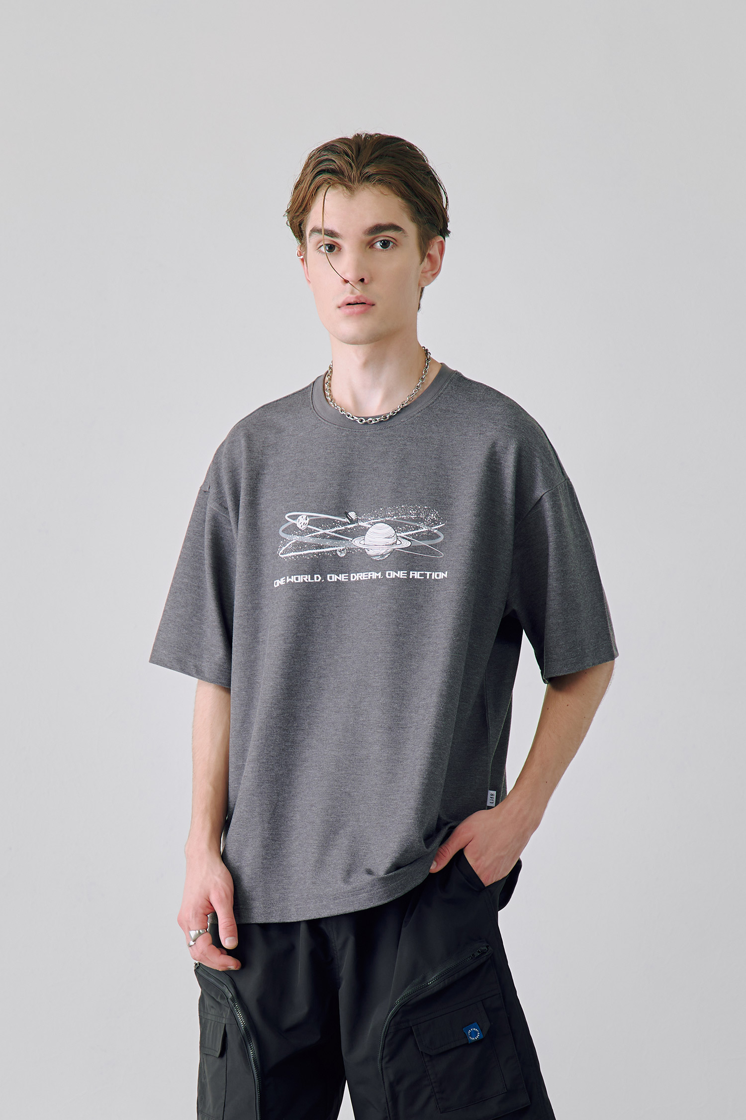 綠能未來 牛仔感短袖上衣