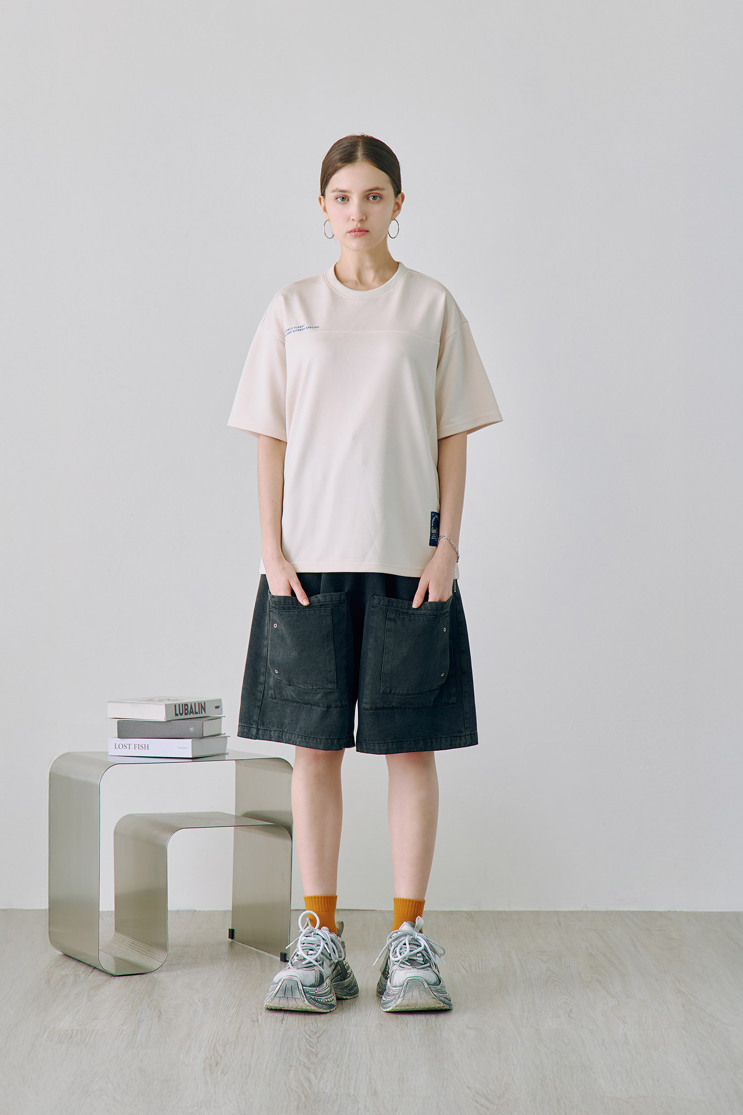 地球萬象 發泡印短袖上衣