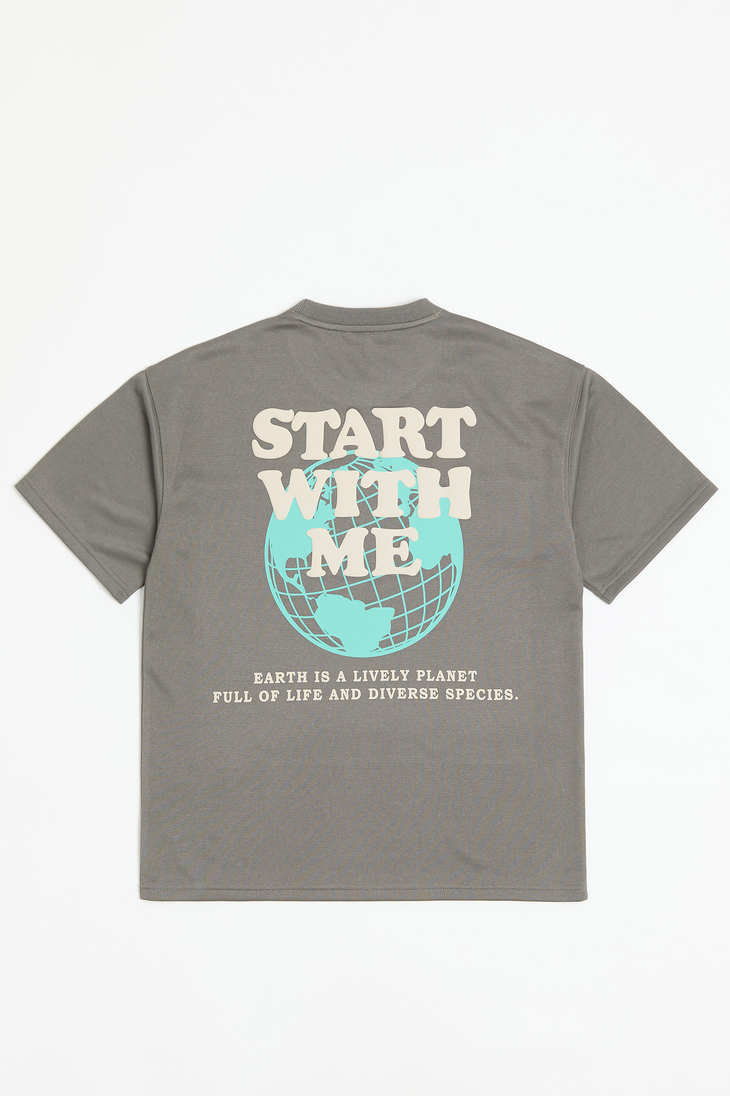 地球萬象 發泡印短袖上衣