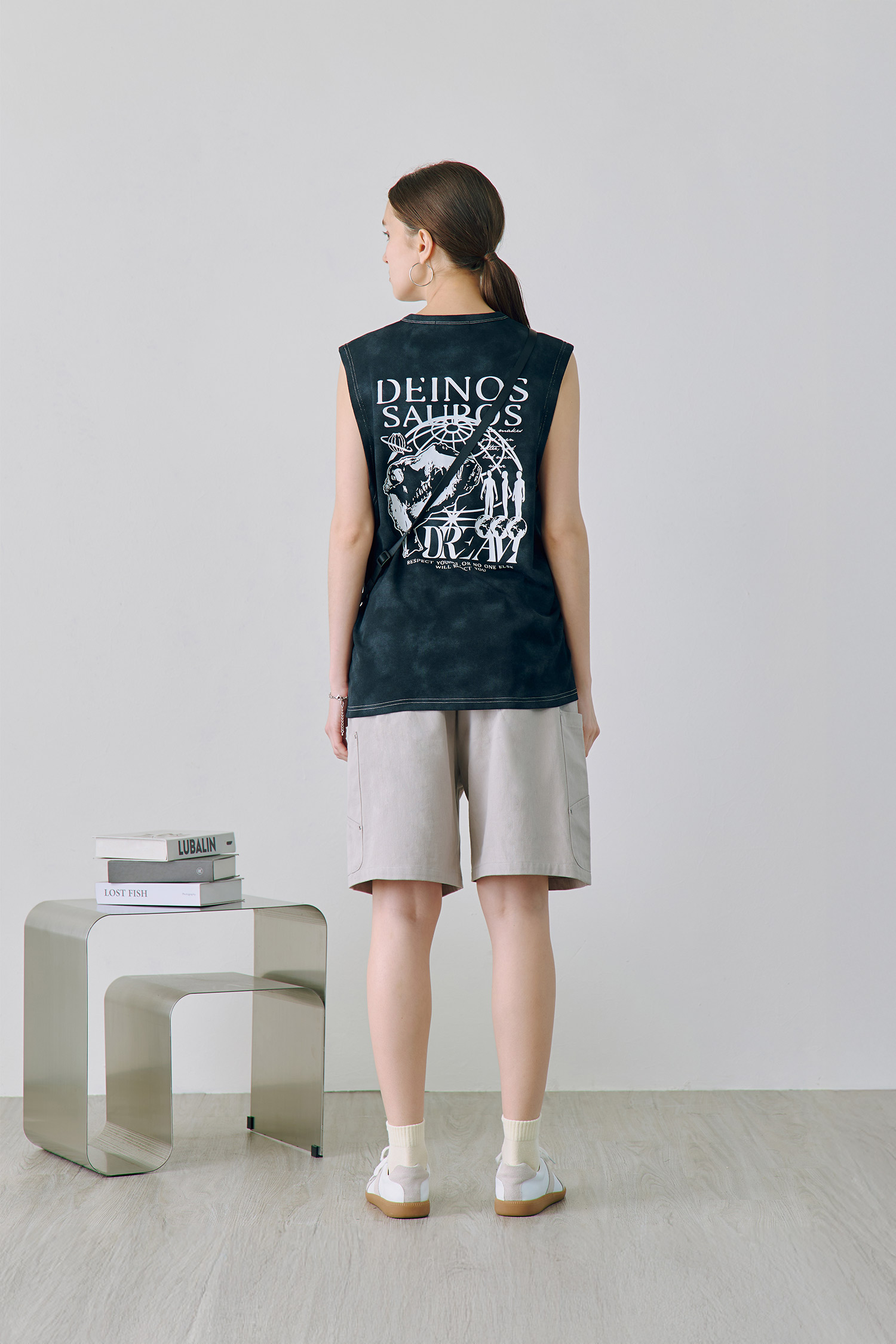 恐龍世紀 水洗 圓領背心