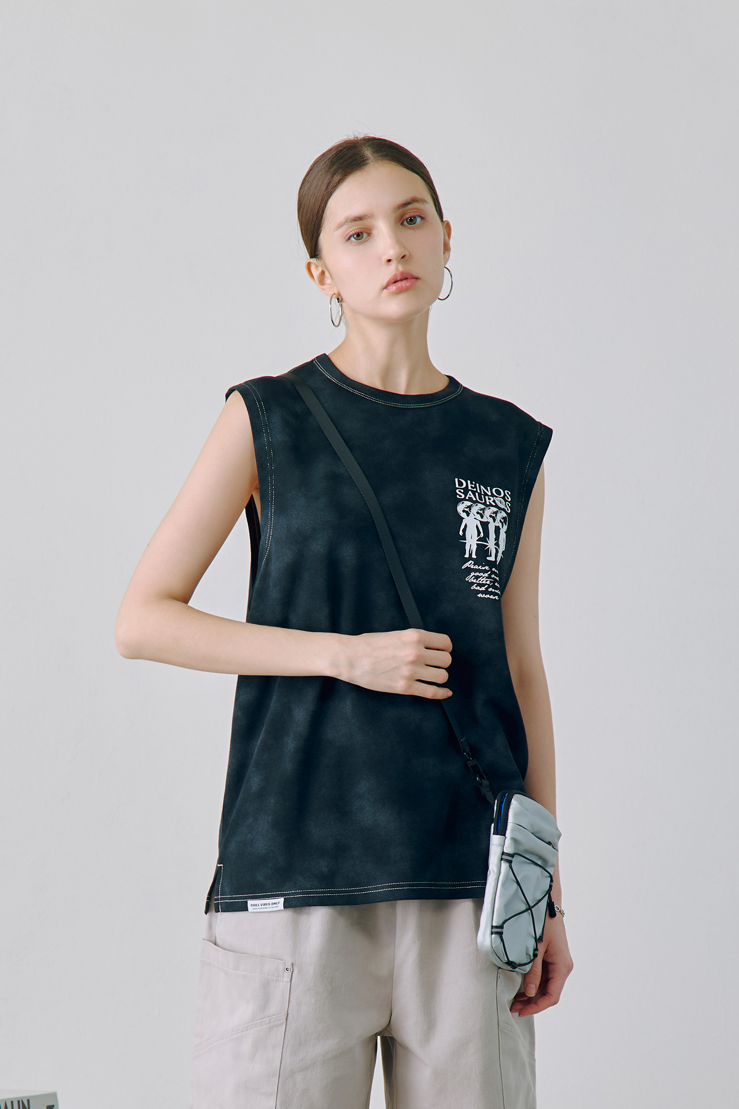 恐龍世紀 水洗 圓領背心