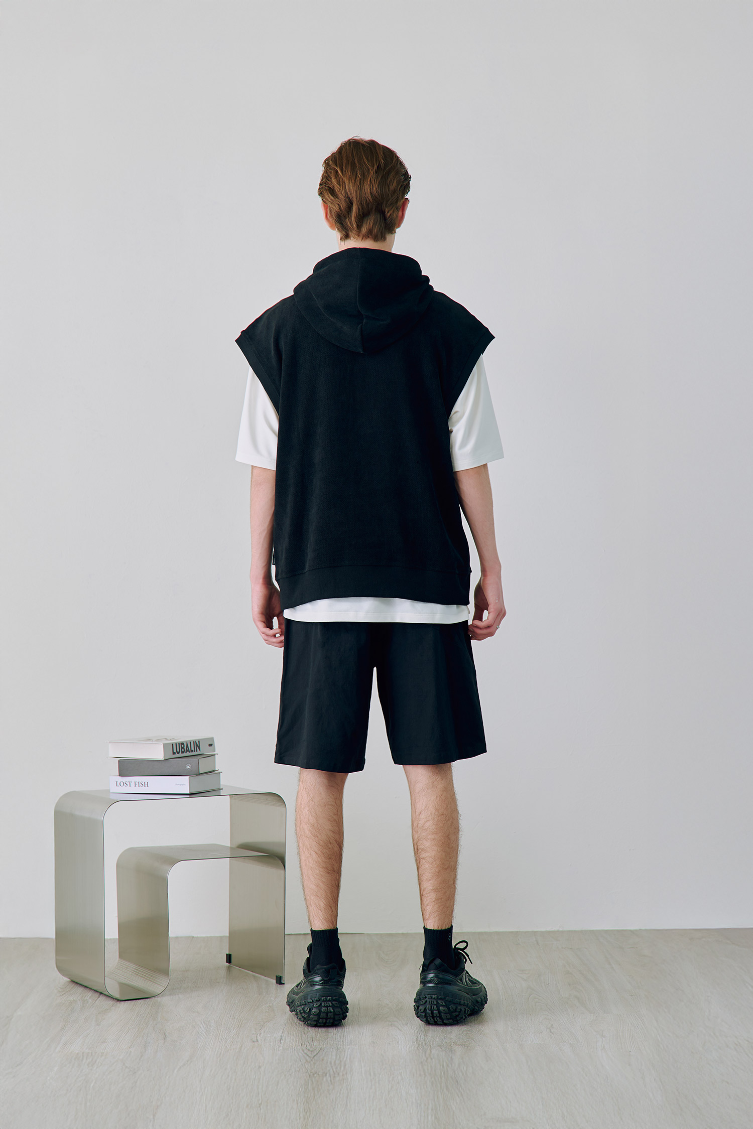 厚磅休閒 連帽背心(寬版)