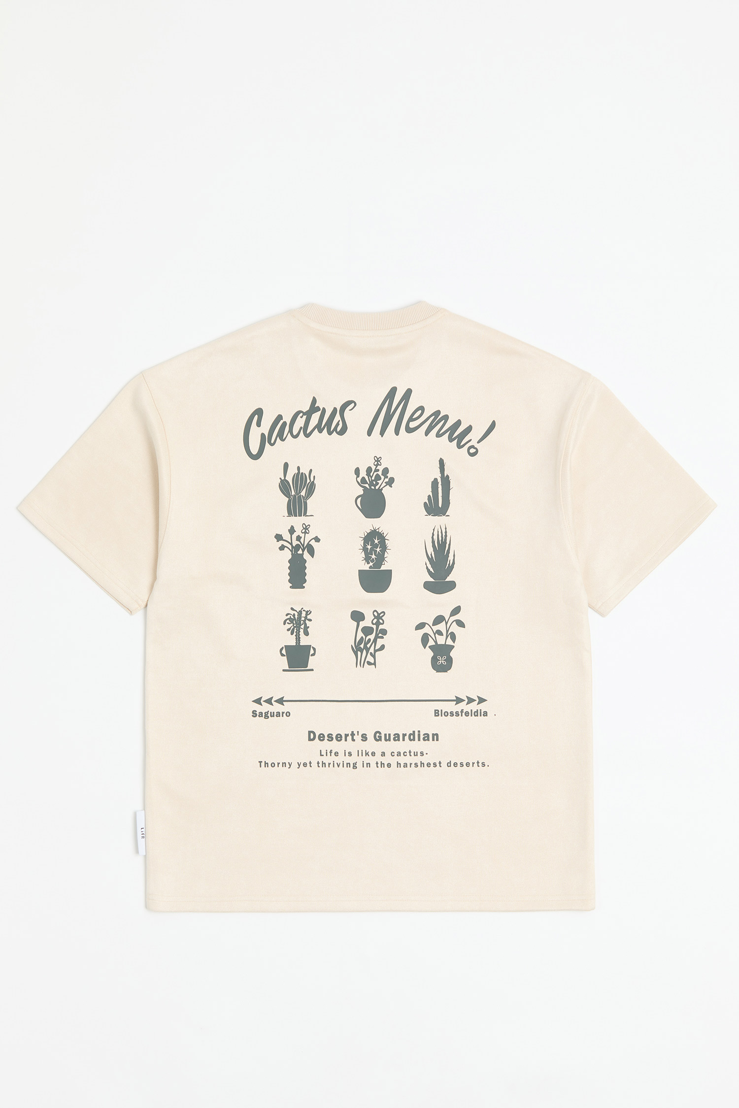 仙人掌菜單 麂皮短袖上衣