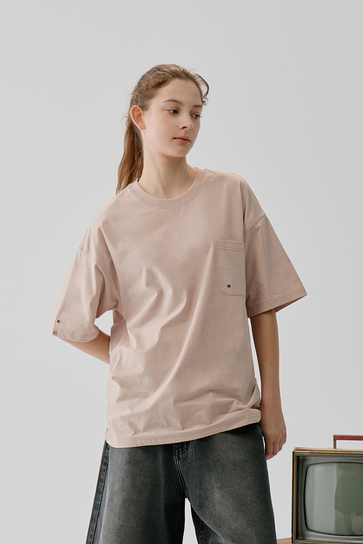 向陽而生 四面彈力短袖上衣