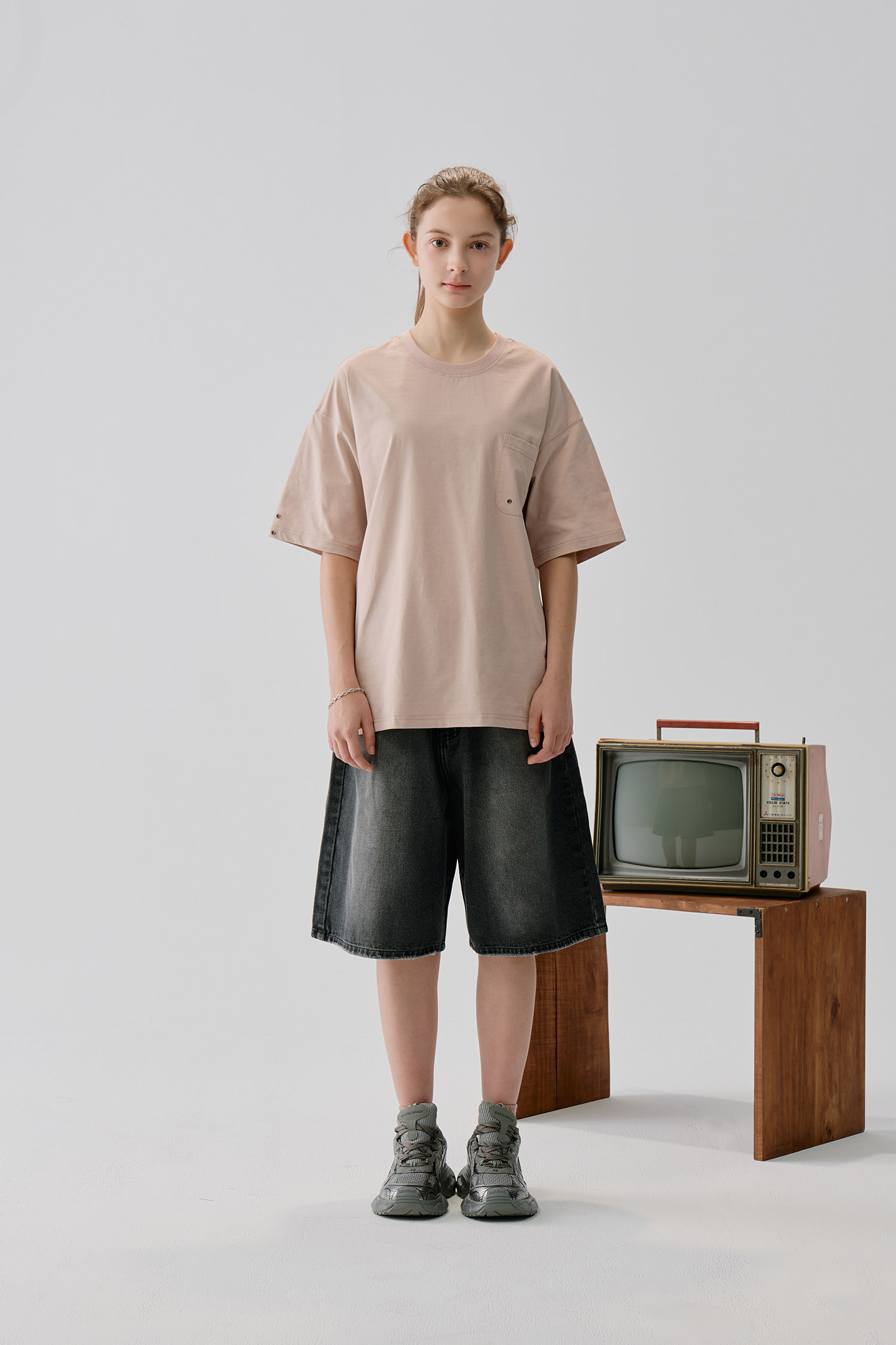 向陽而生 四面彈力短袖上衣