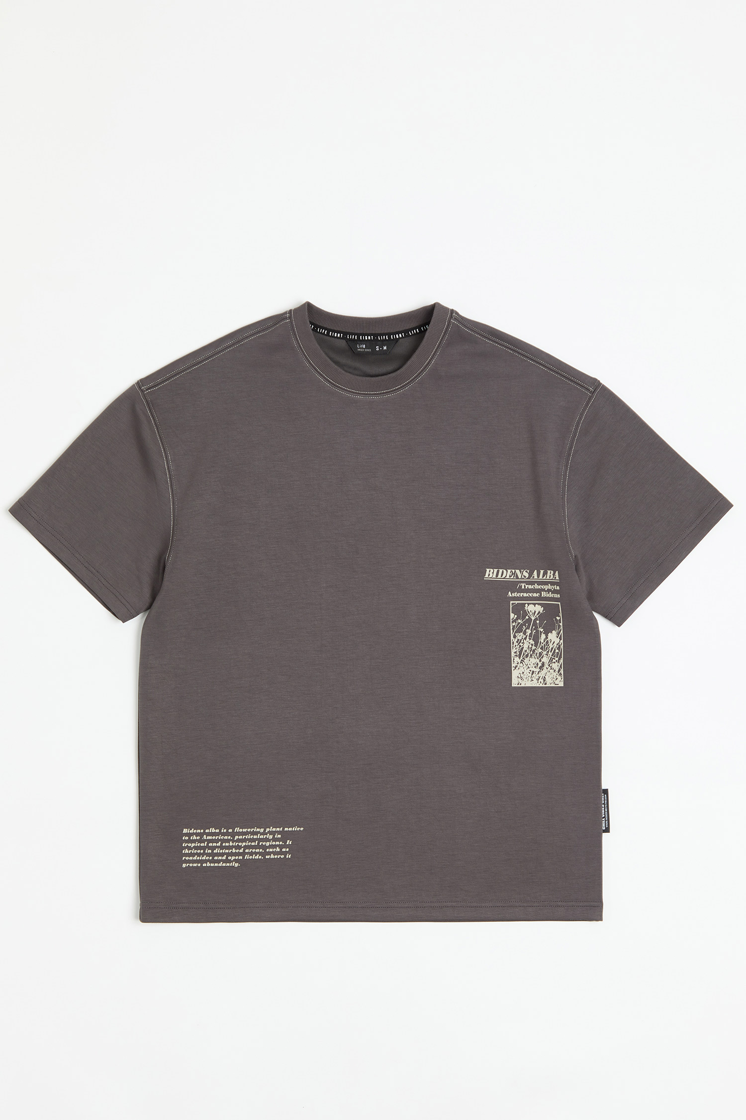 白花咸豐草 太空棉短袖上衣