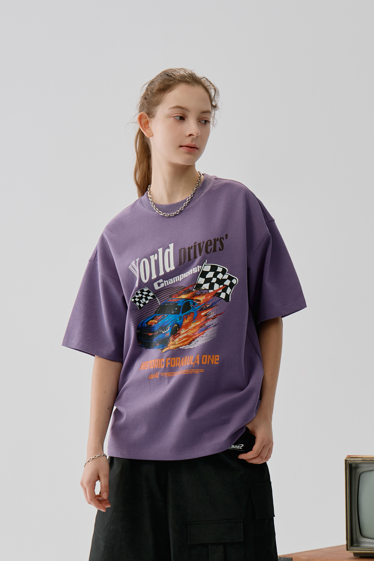 競技賽車印花 短袖上衣