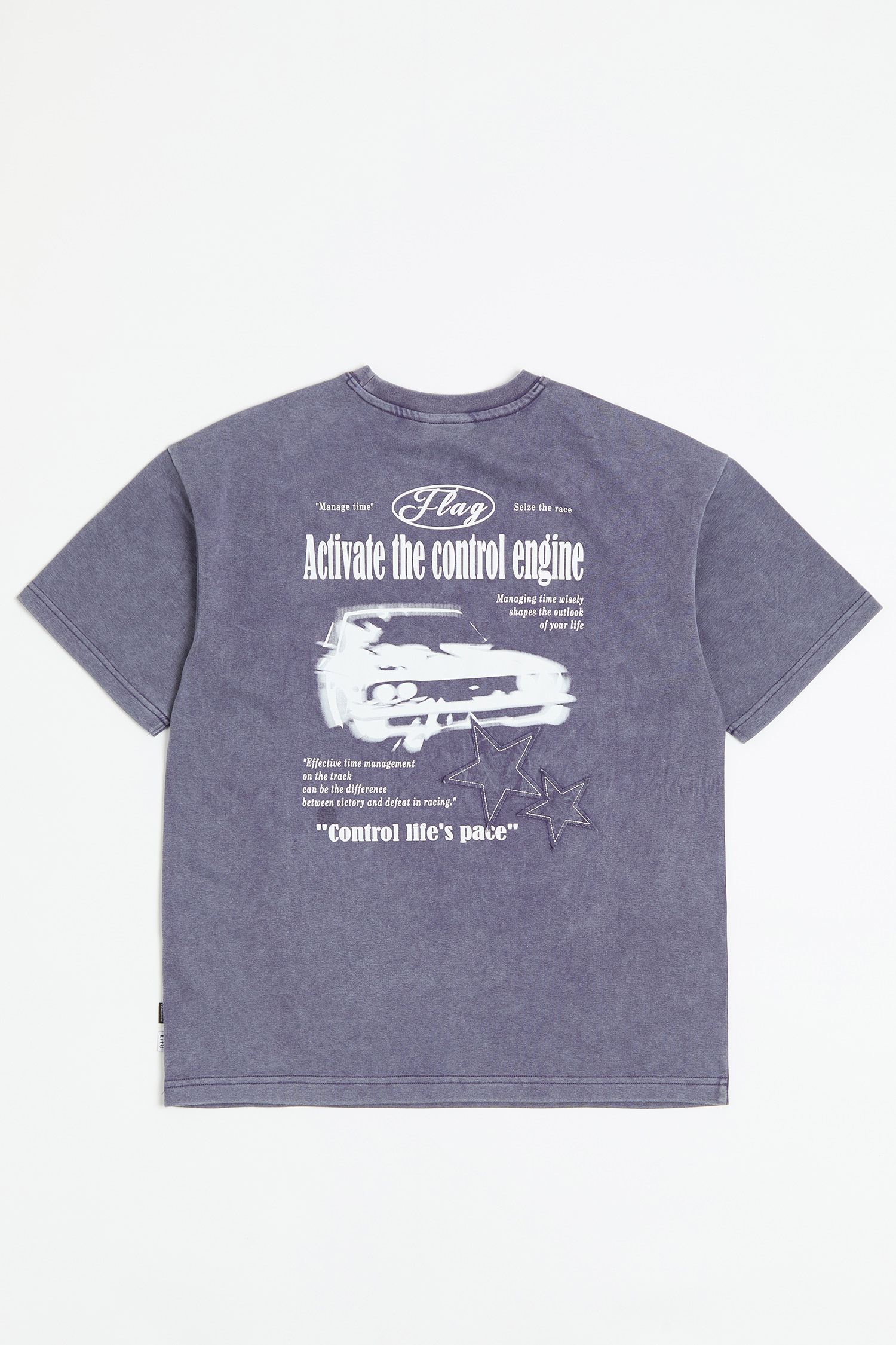 賽車變化貼布繡 短袖上衣