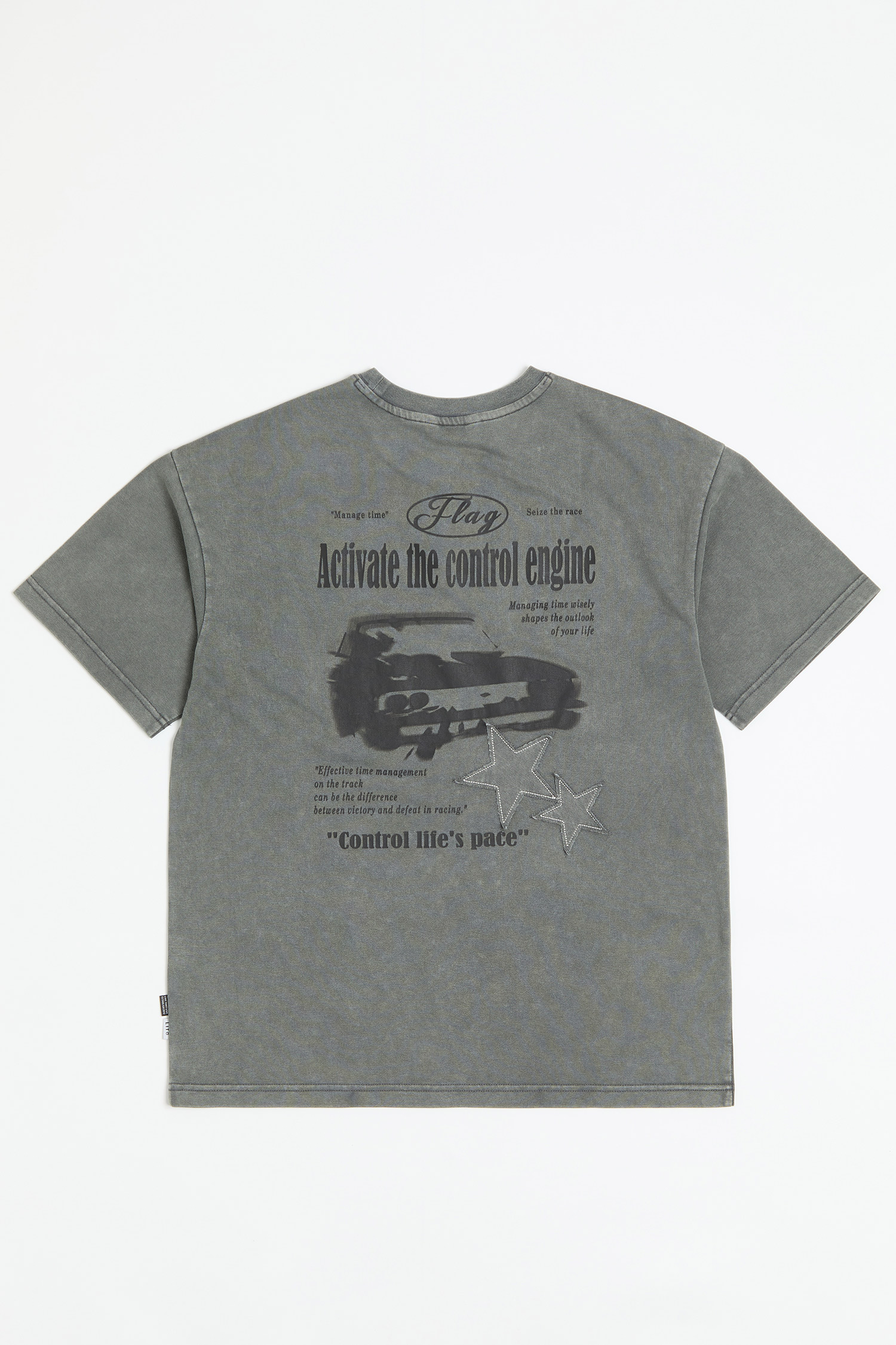 賽車變化貼布繡 短袖上衣