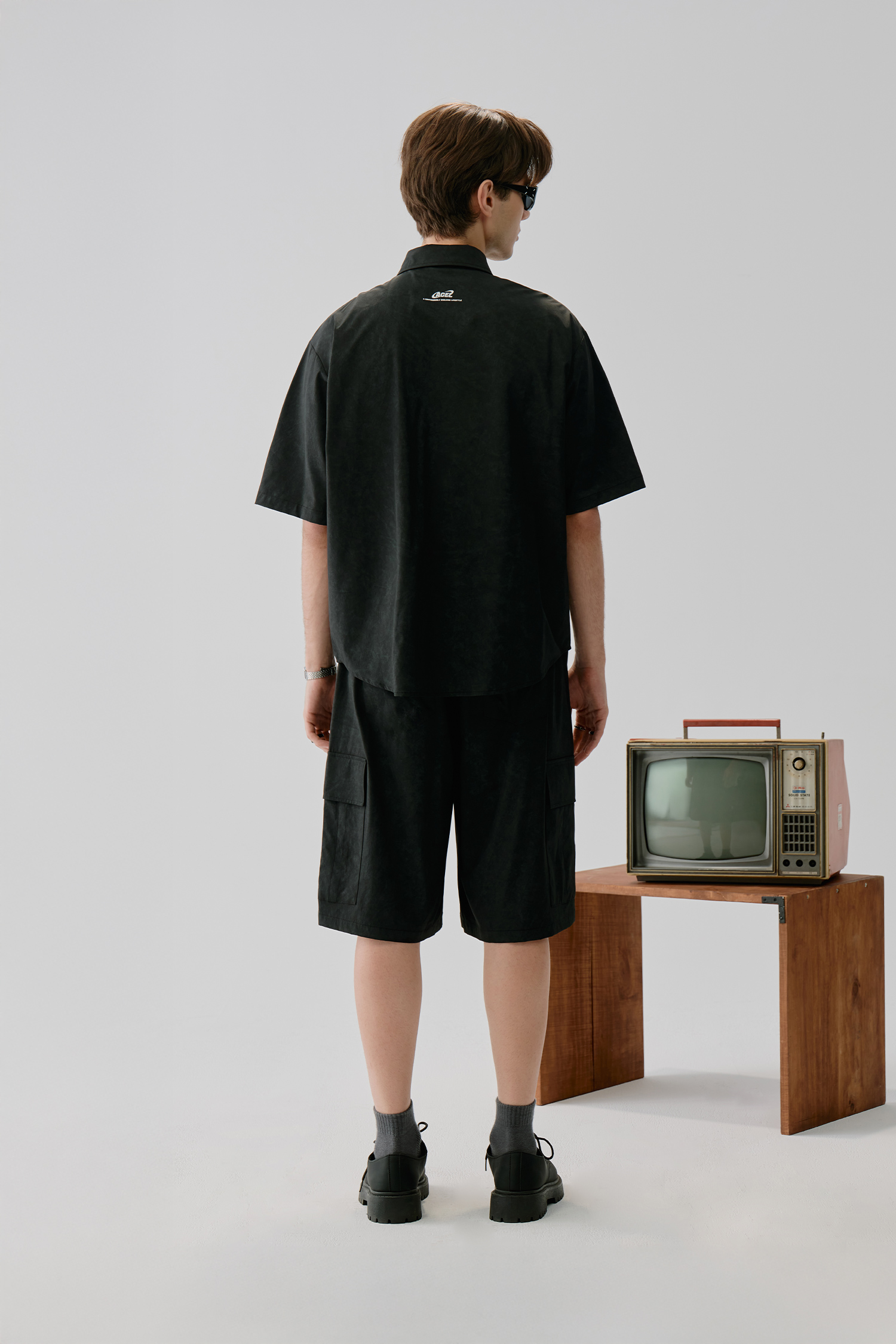 渲染機能剪接 短袖襯衫