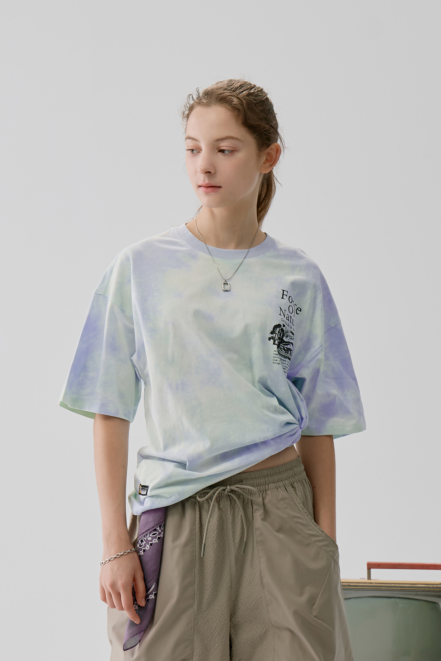 渲染效果純棉短袖上衣